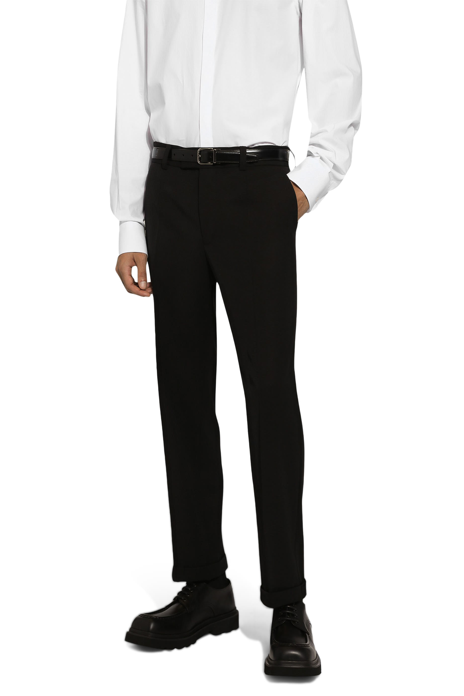 بنطال صوف مطاطي