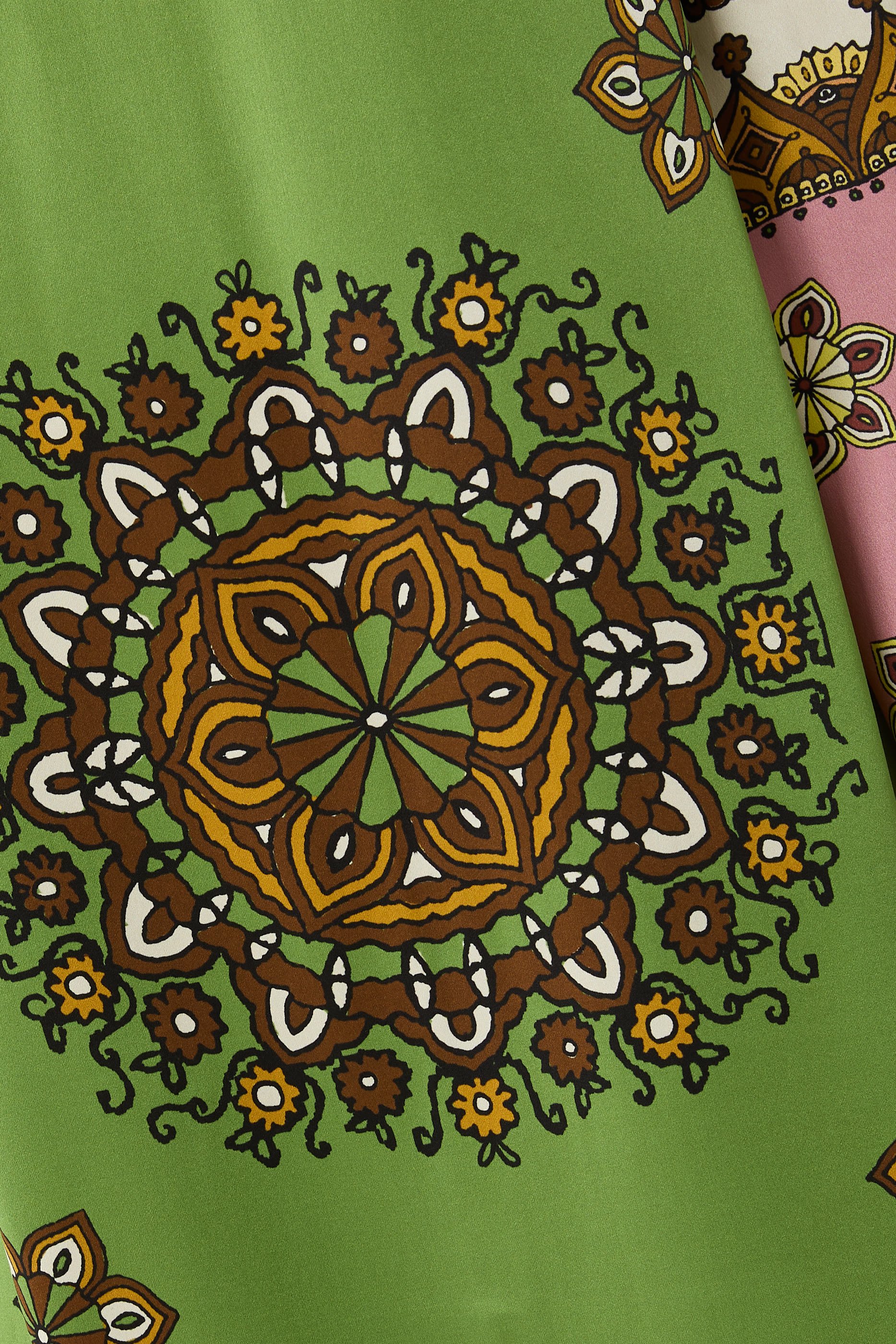 فستان كونتينا متوسط الطول حرير