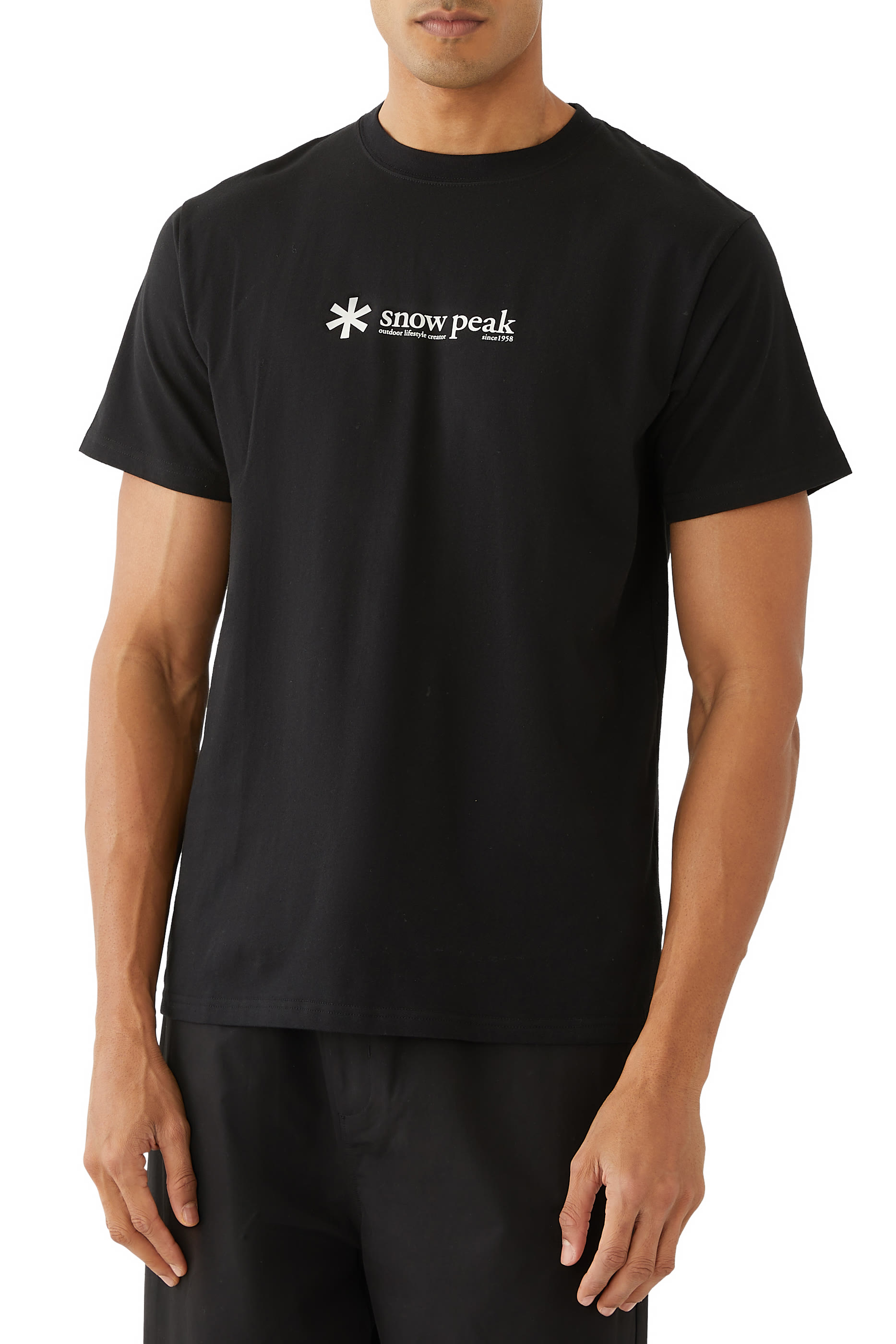 تيشيرت بشعار الماركة قطن ناعم