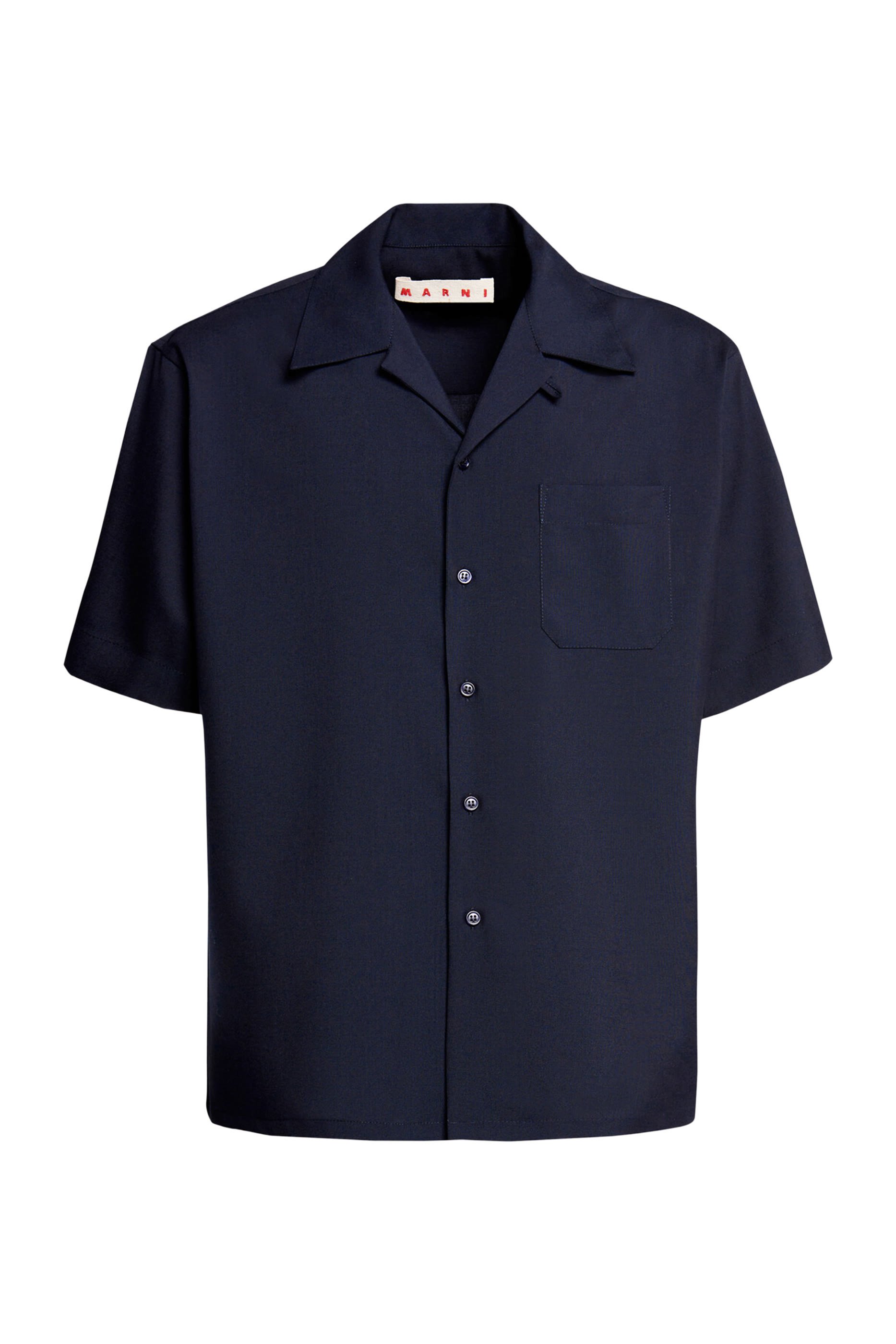 قميص بولينغ صوف خفيف