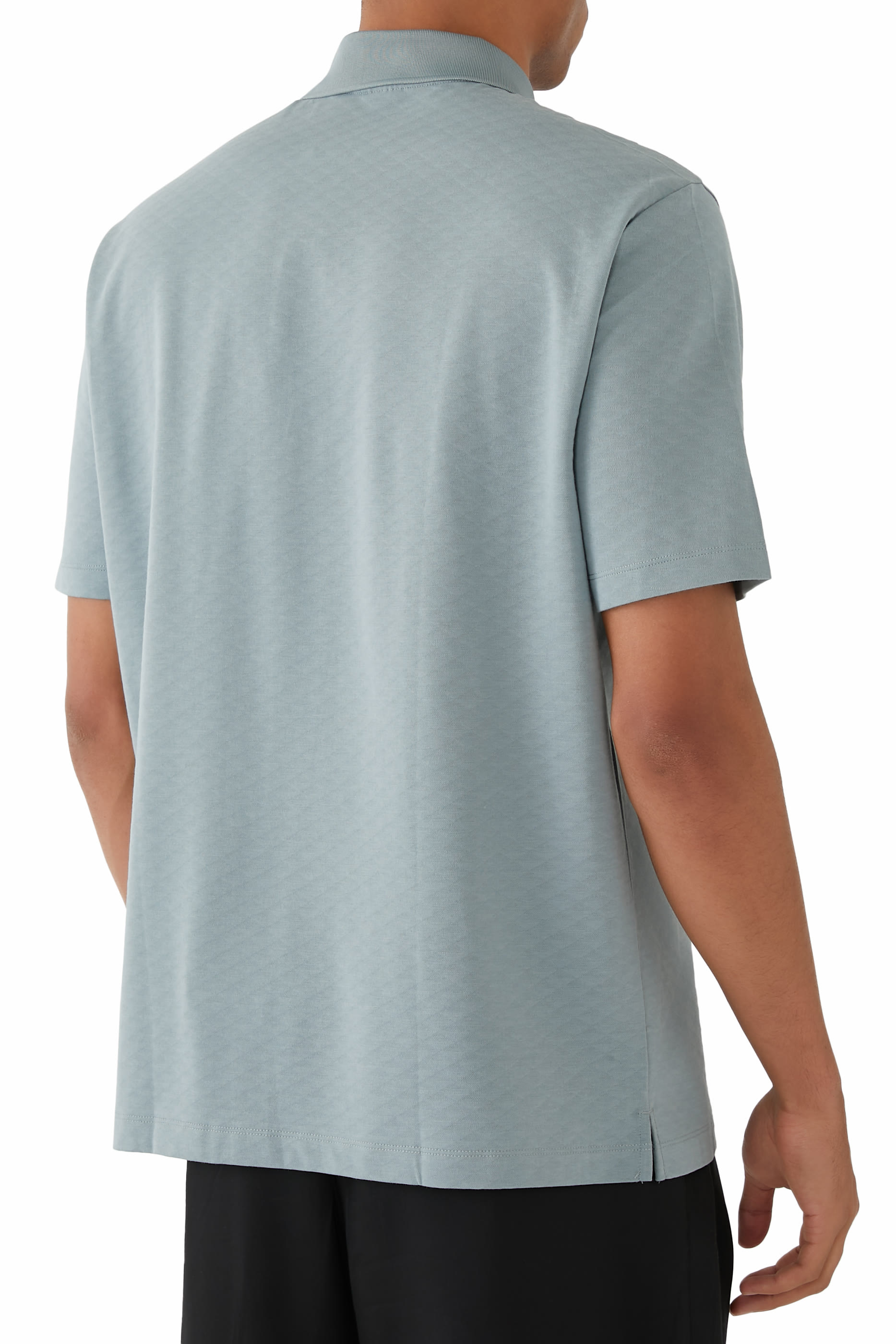 قميص بولو مطرز بالكامل