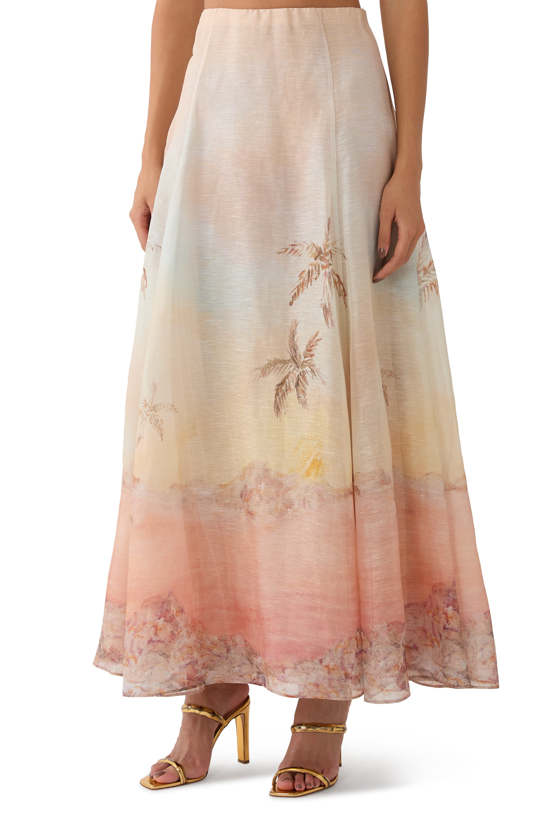 تنورة إيلومينيت بقصة طويلة