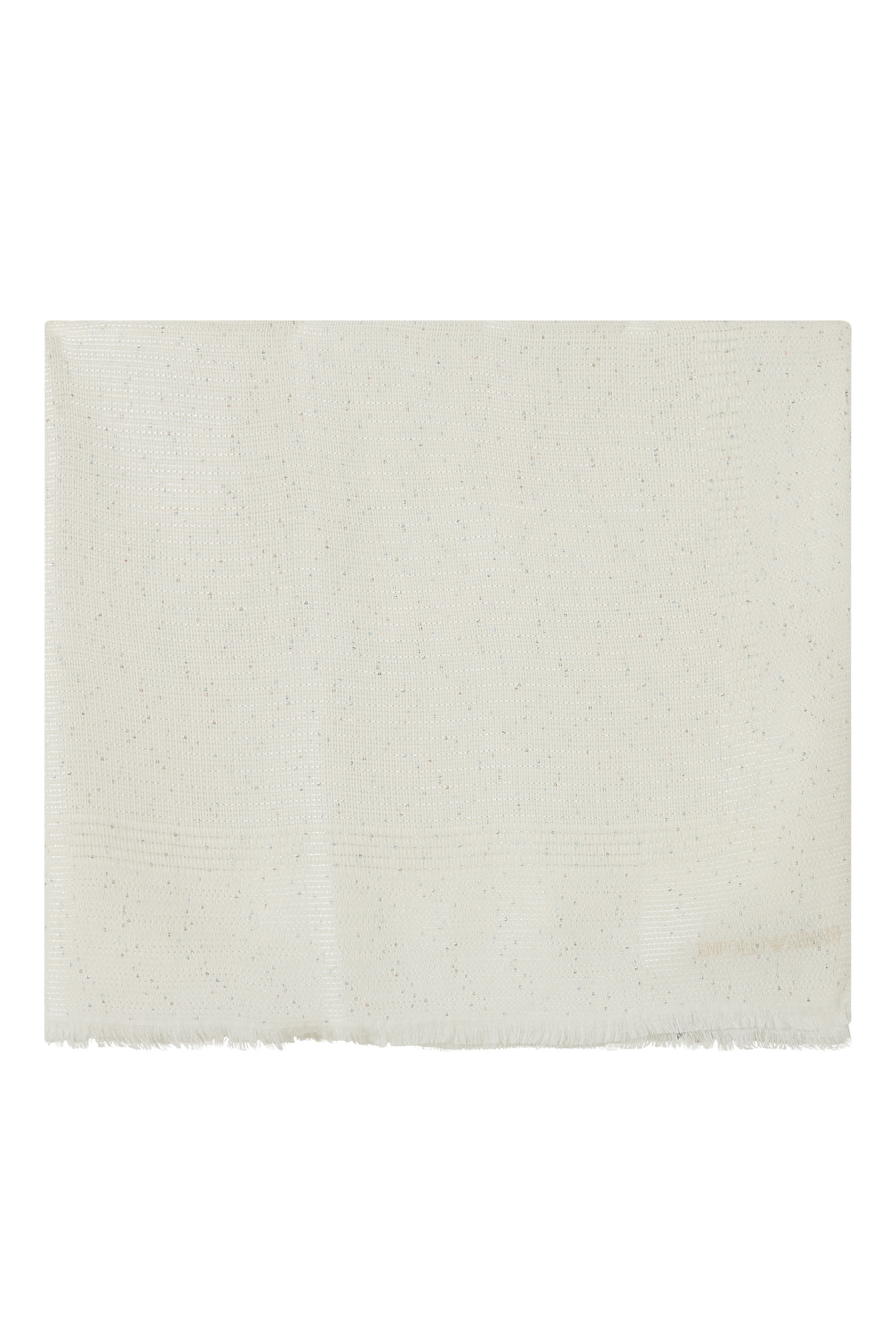 شال بشعار الماركة مزين بترتر