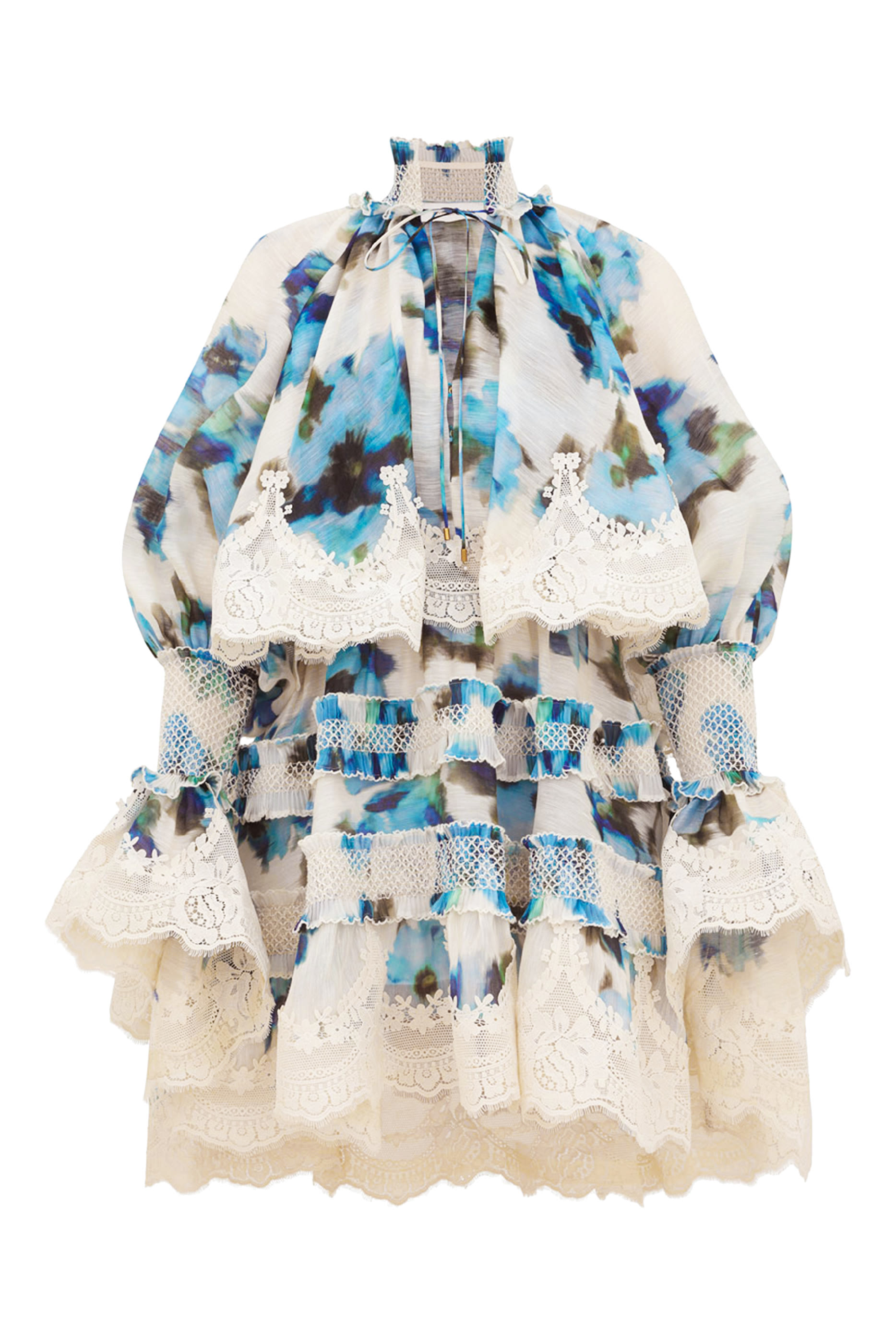 فستان ألكيمي قصير بكشكش