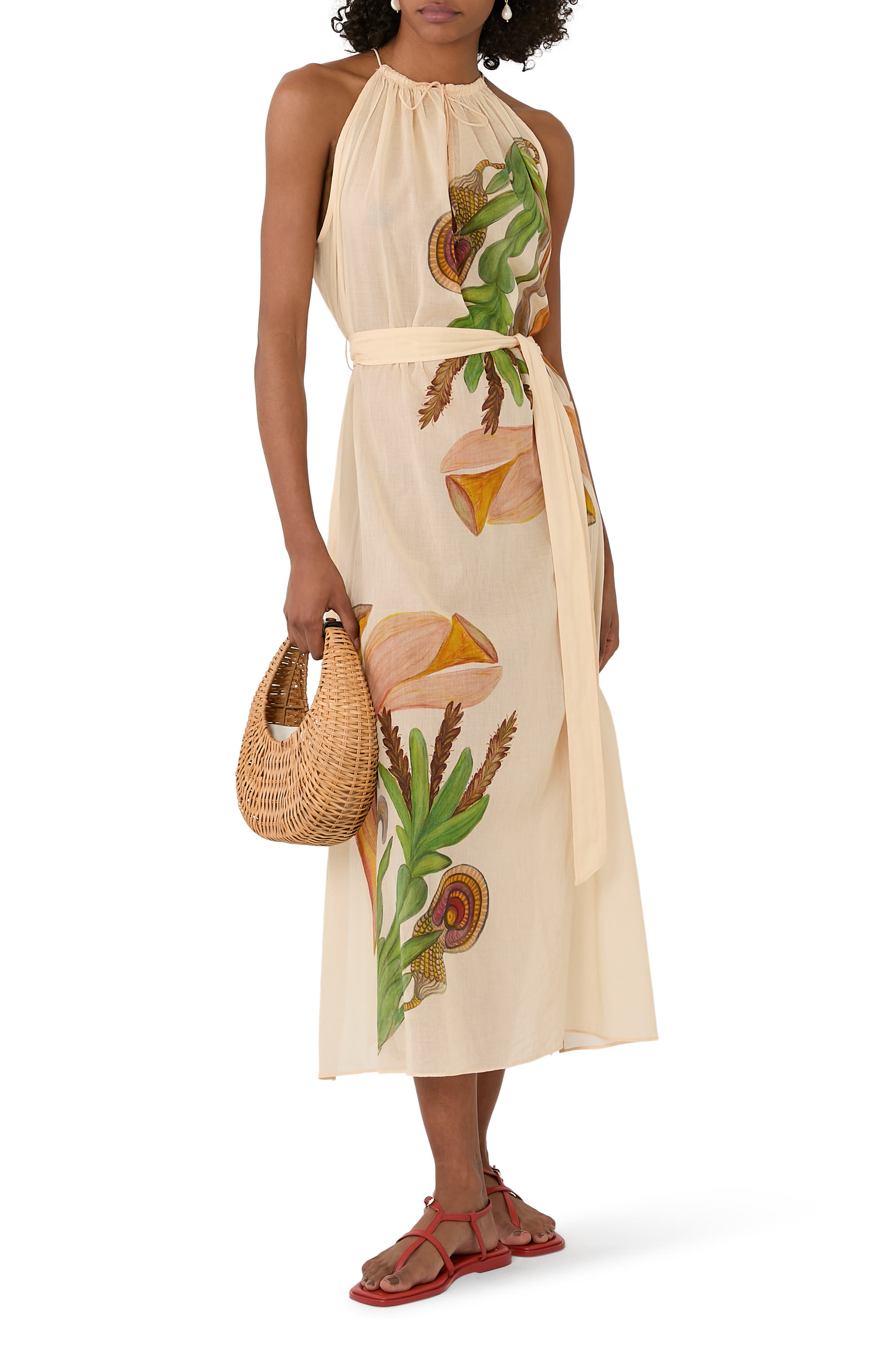 فستان إلارا بلا أكمام للإرتداء فوق ملابس السباحة