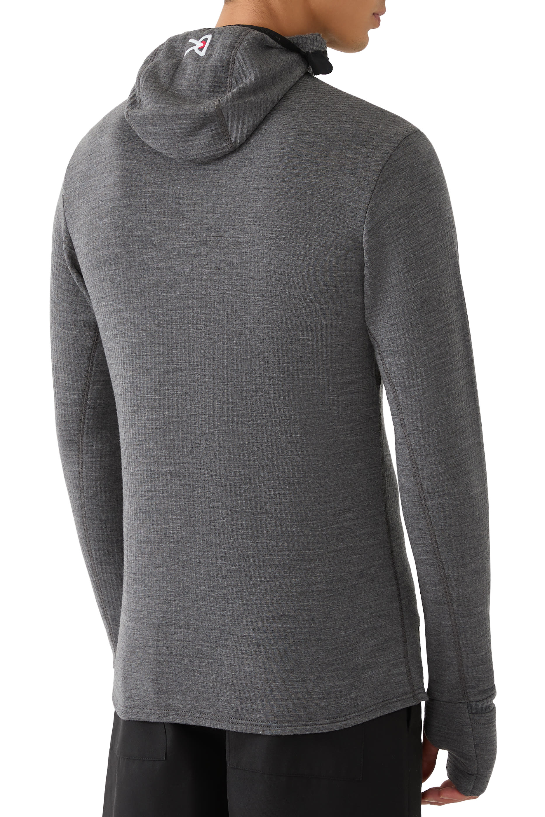 سويت شيرت بغطاء صوف ميرينو بنقشة مربعات