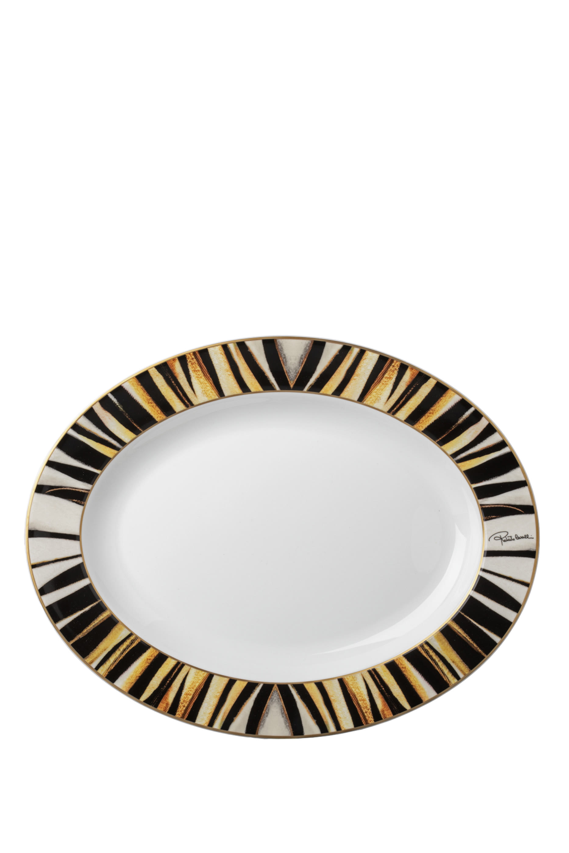 وعاء تقديم بيضاوي راي أوف غولد