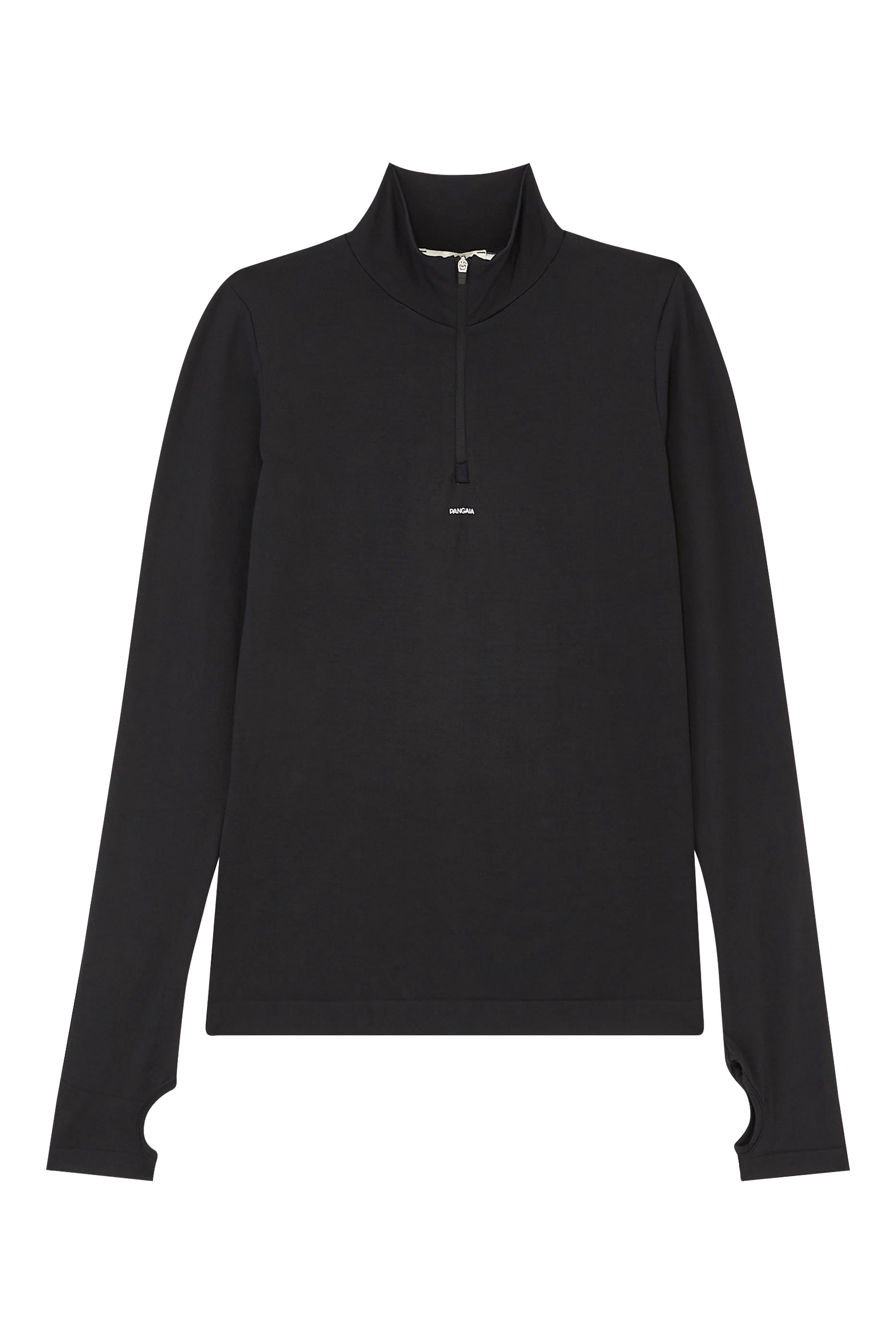 بلوزة بلا حياكة بأكمام طويلة وسحاب خامات نباتية مطاطية