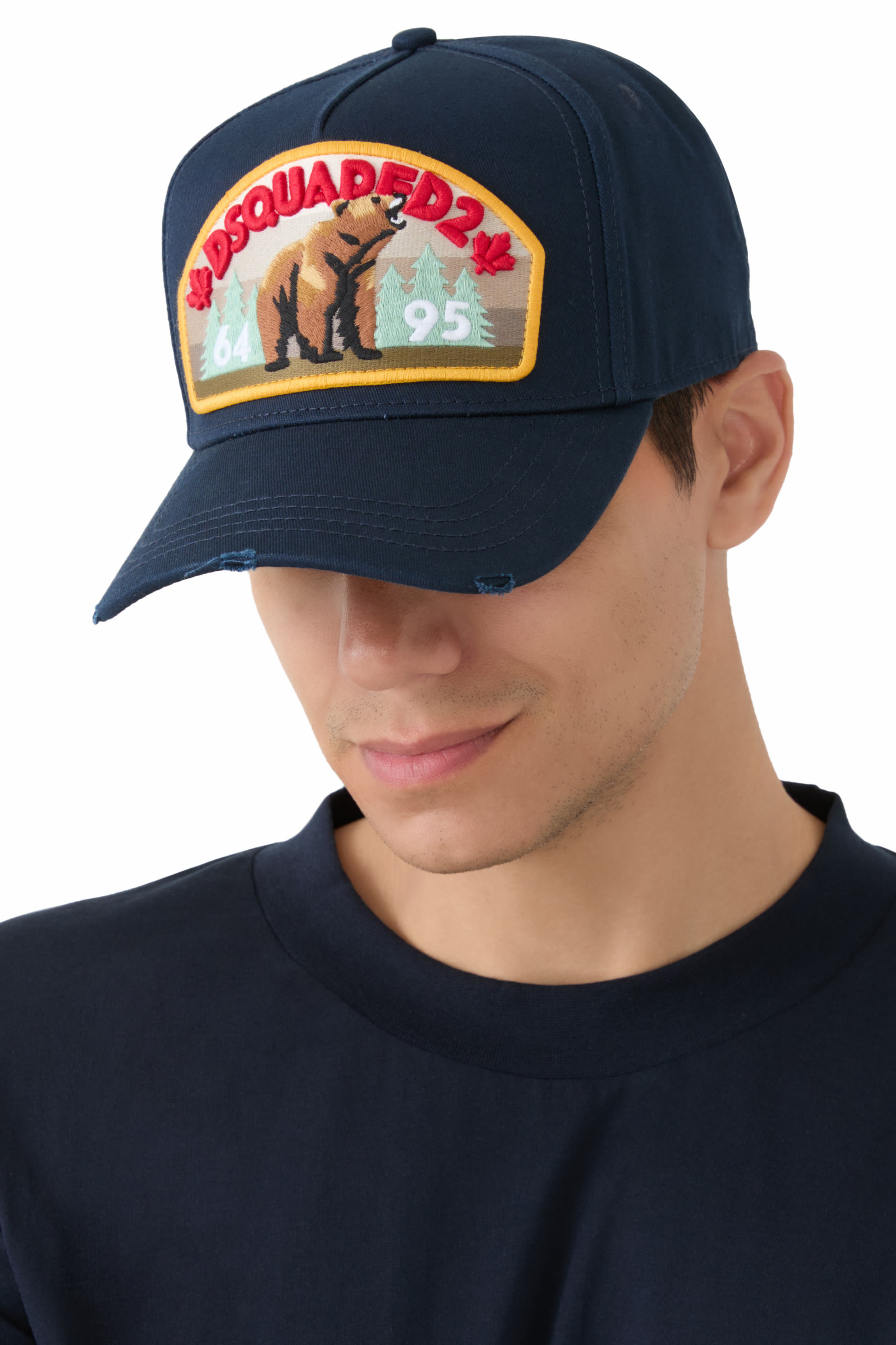 كاب بايسبول برقعة بشعار الماركة