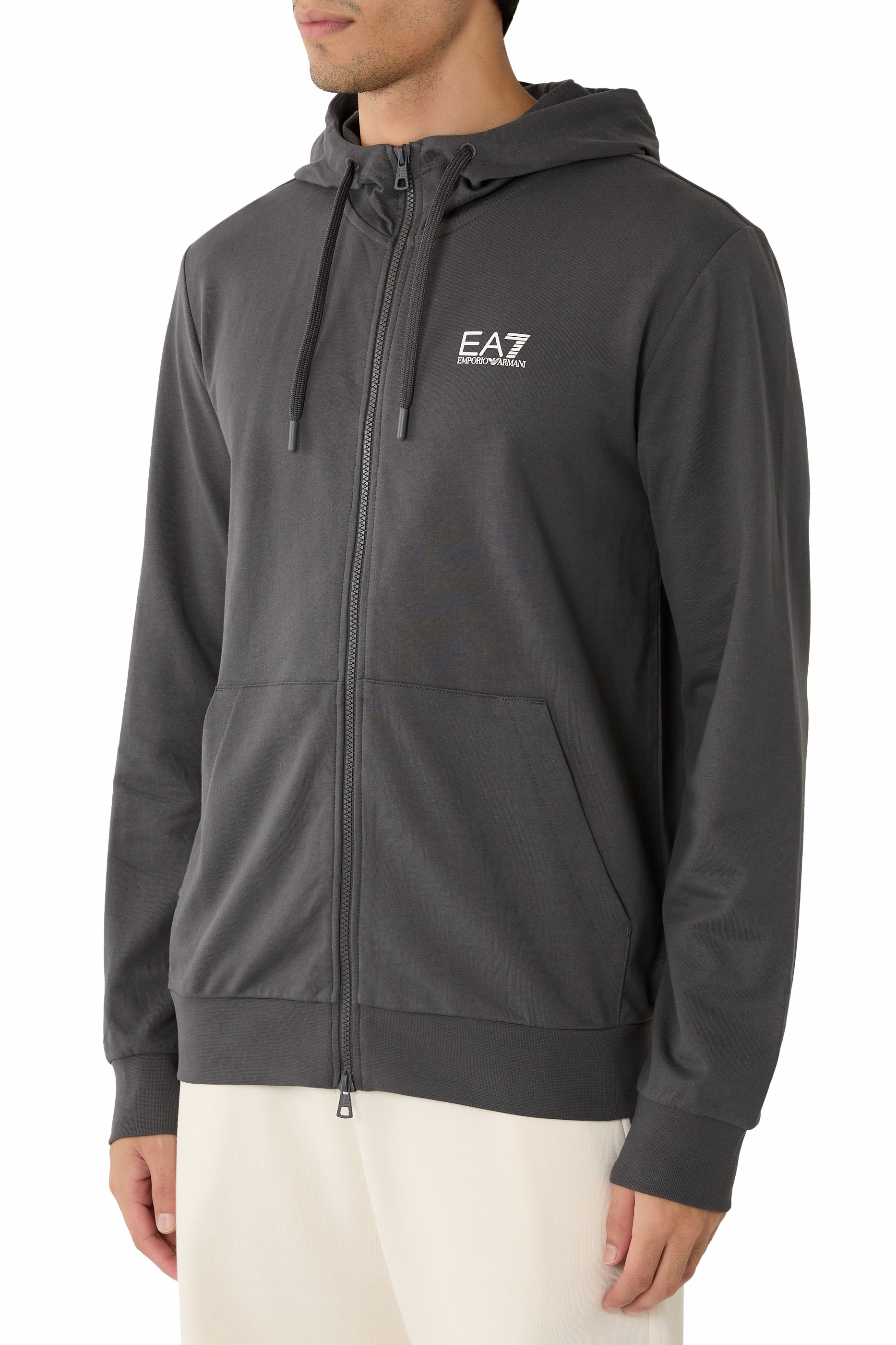 Logo Series Hooded Cotton Sweatshirt 