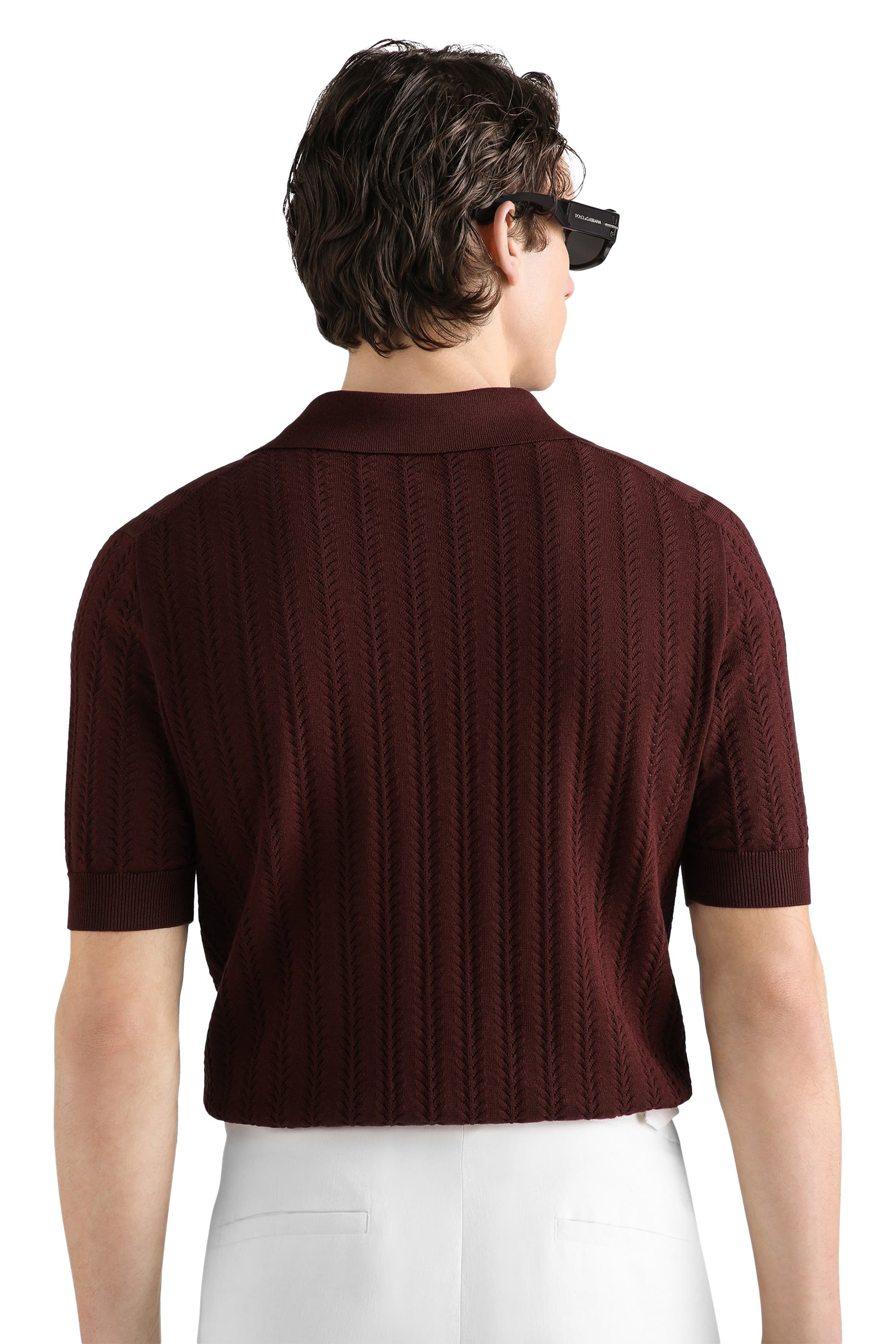 Openwork Polo Shirt