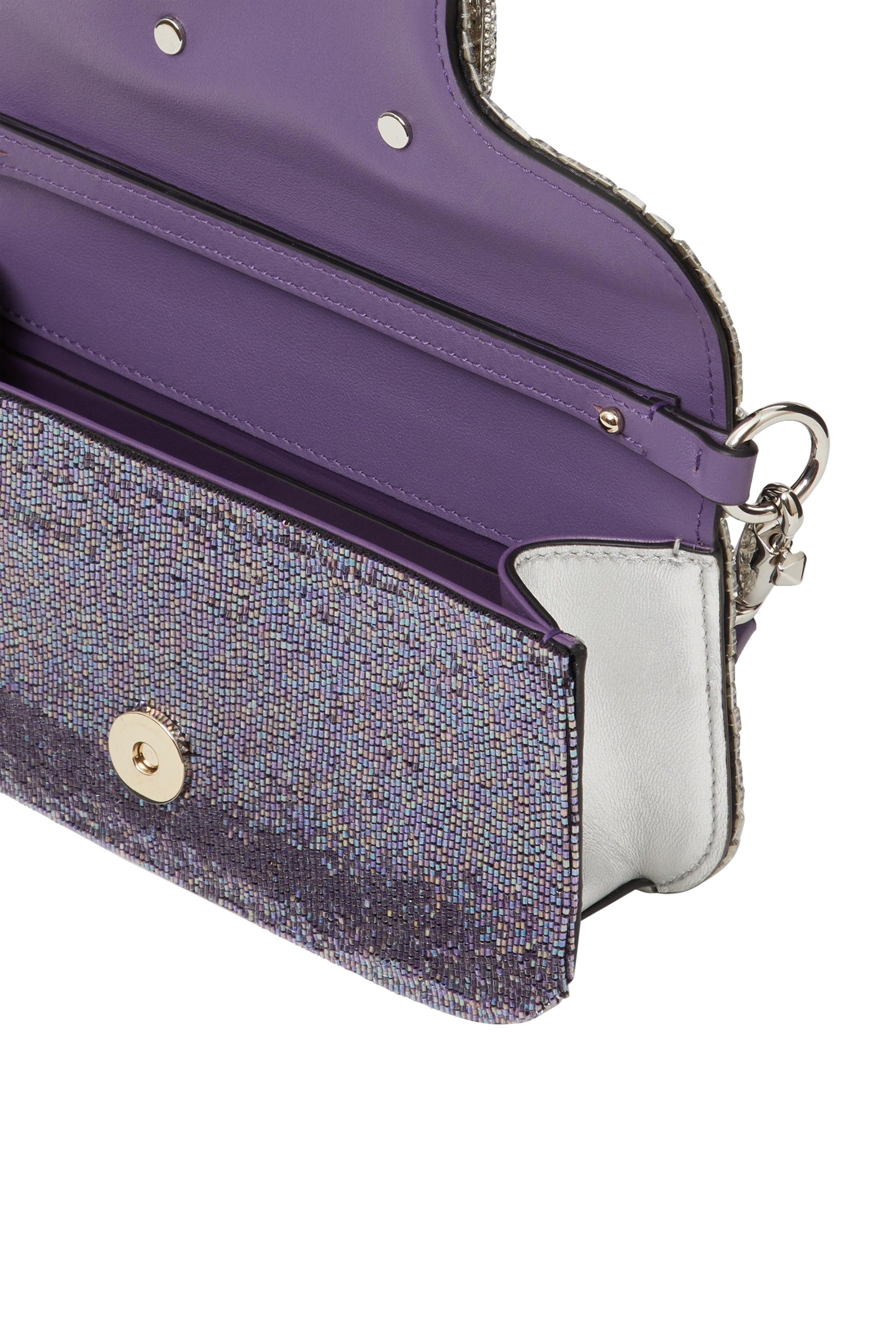 حقيبة كتف فالنتينو جرافاني لوكو مزينة بالكريستال