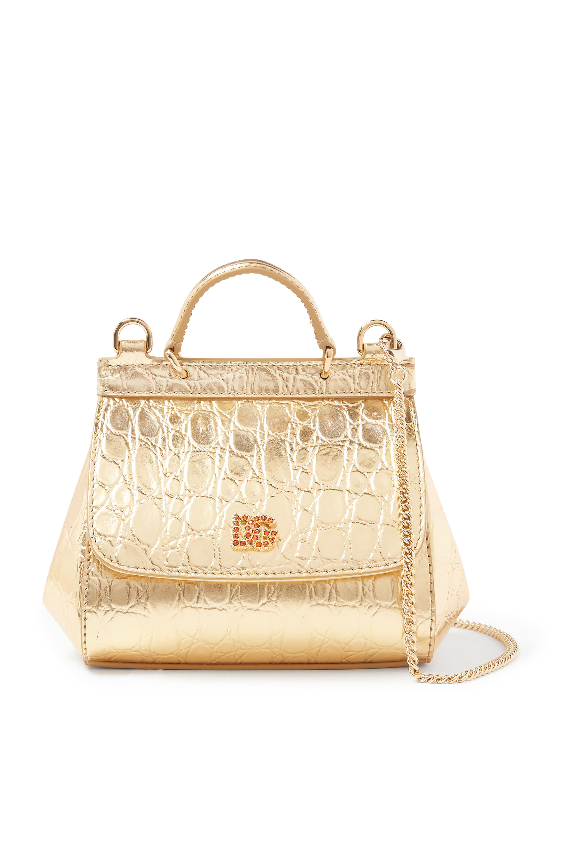 حقيبة كروس سيسيلي بطبعة جلد تمساح للأطفال