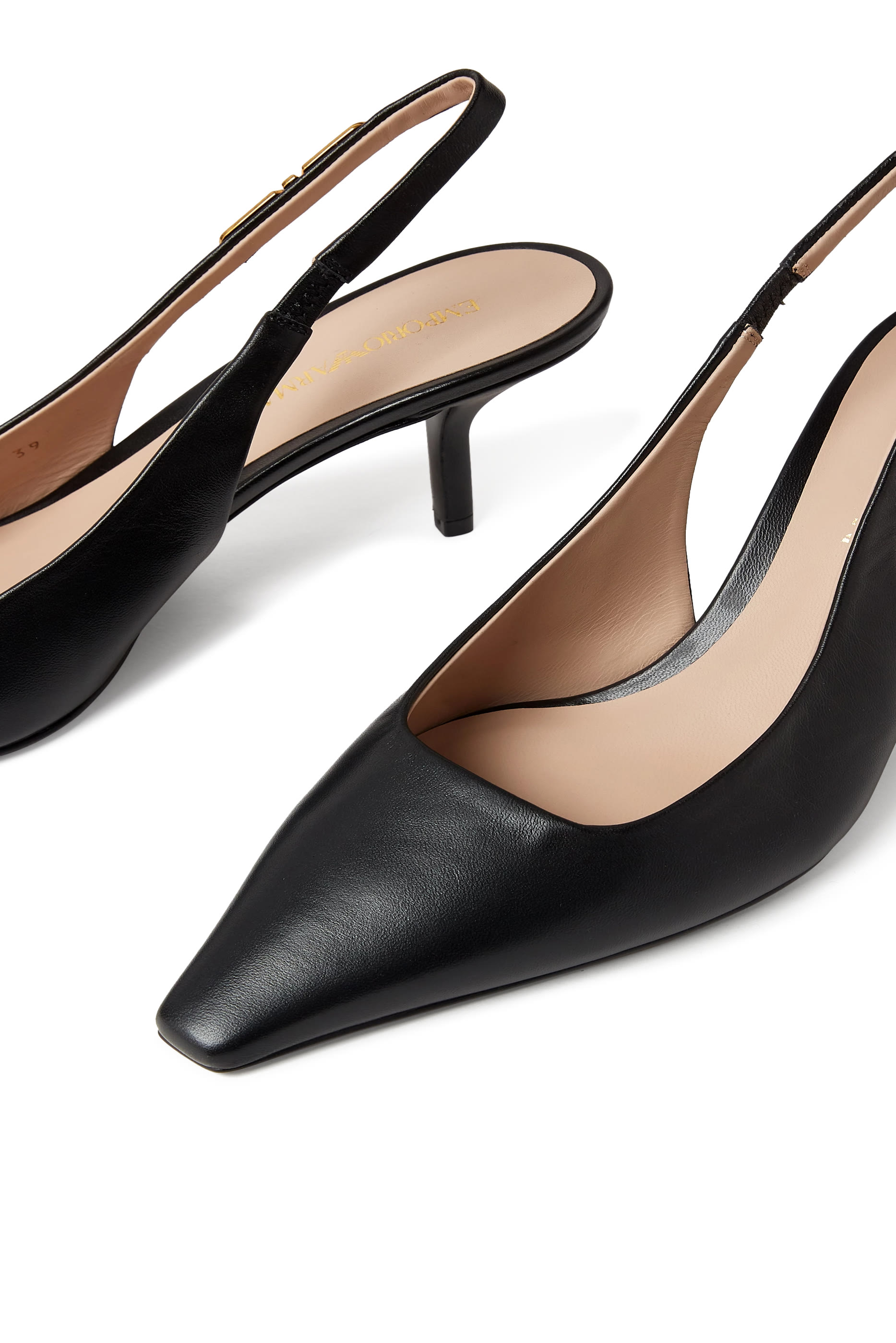 حذاء كلاسيك 65 بشعار الماركة وسير خلفي جلد نابا