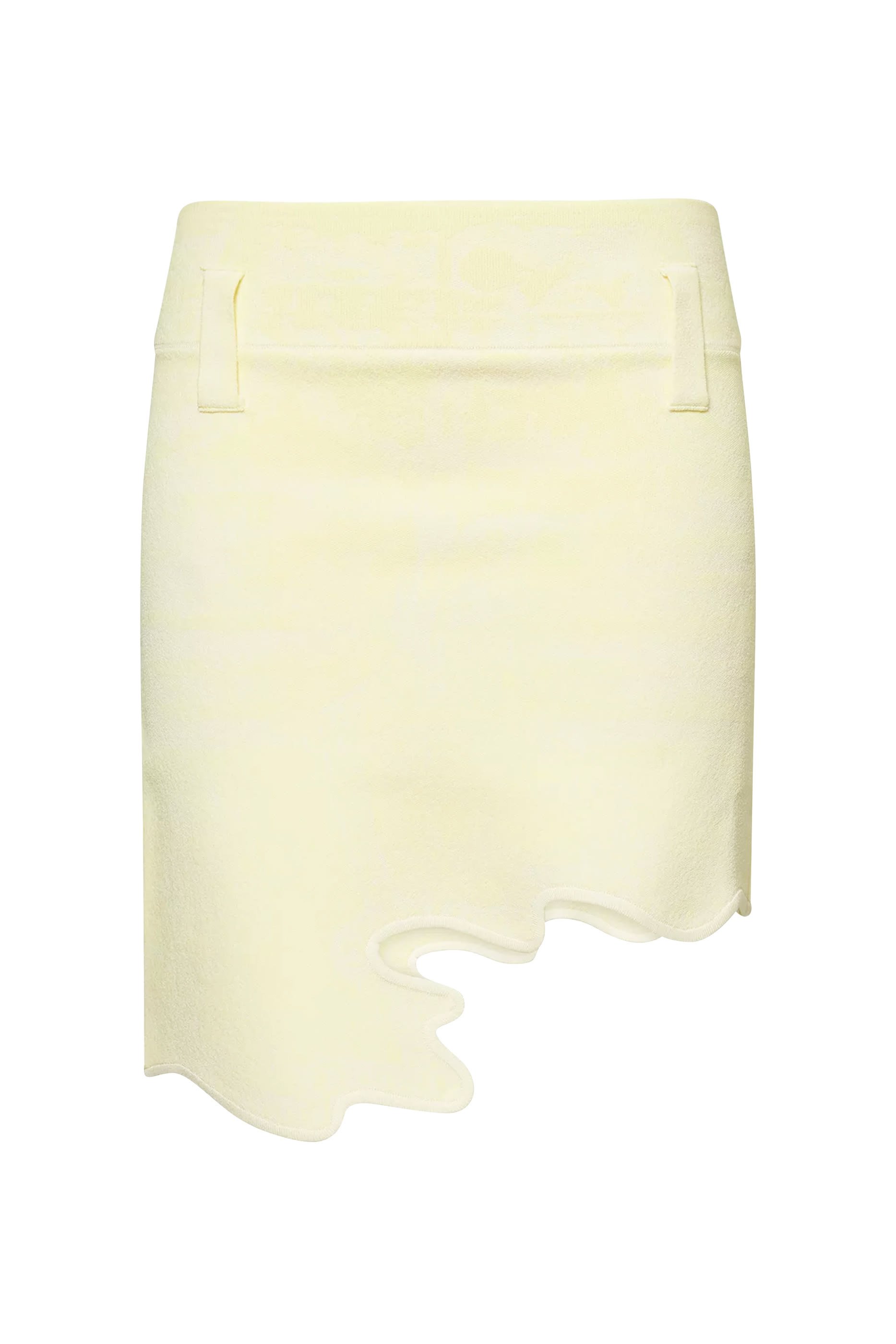 تنورة ألاني منسوجة قصيرة بحافة مموجة قماش يتفاعل مع الأشعة فوق البنفسجية