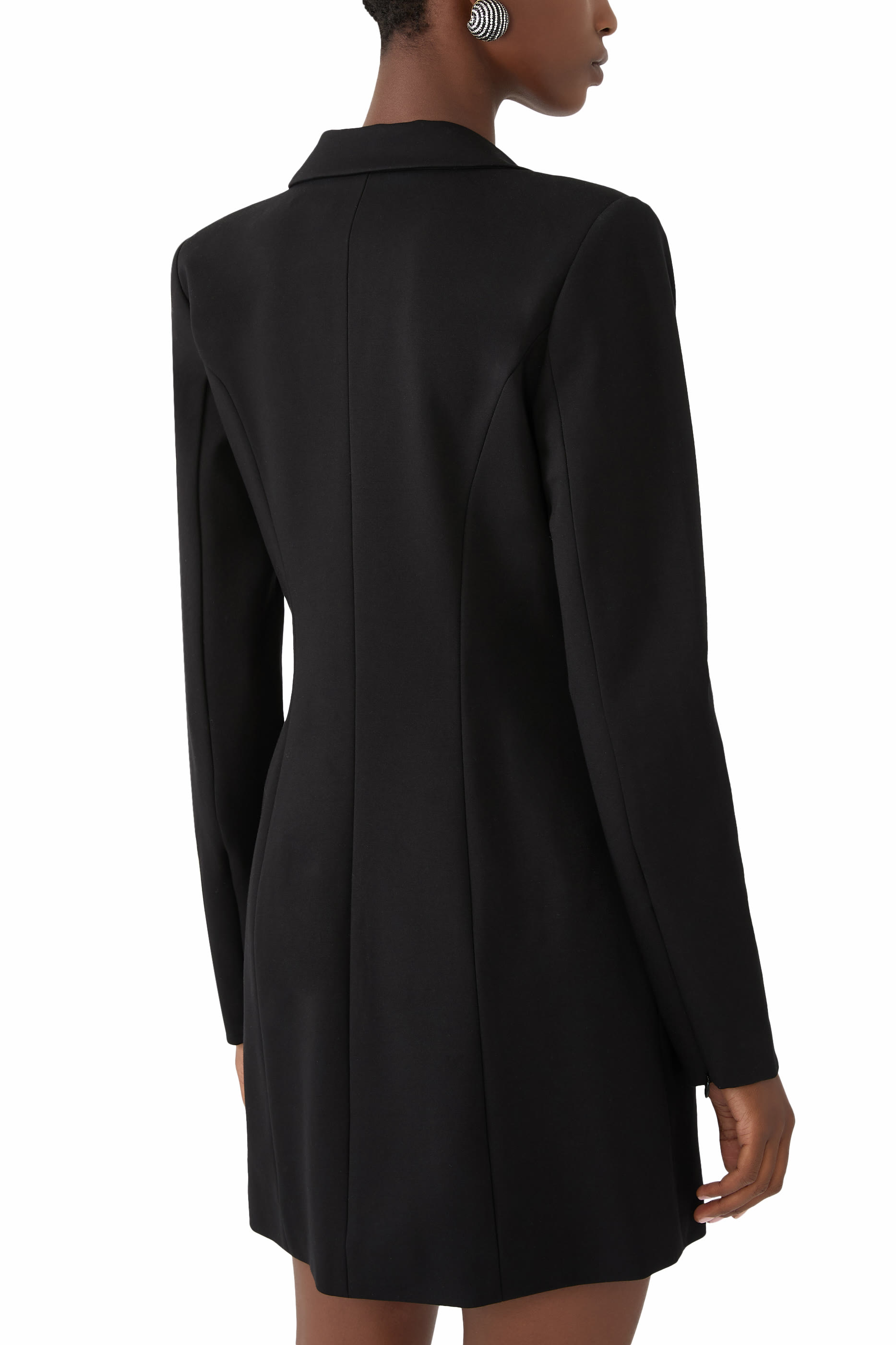 فستان بونتي مزين بتصميم بليزر