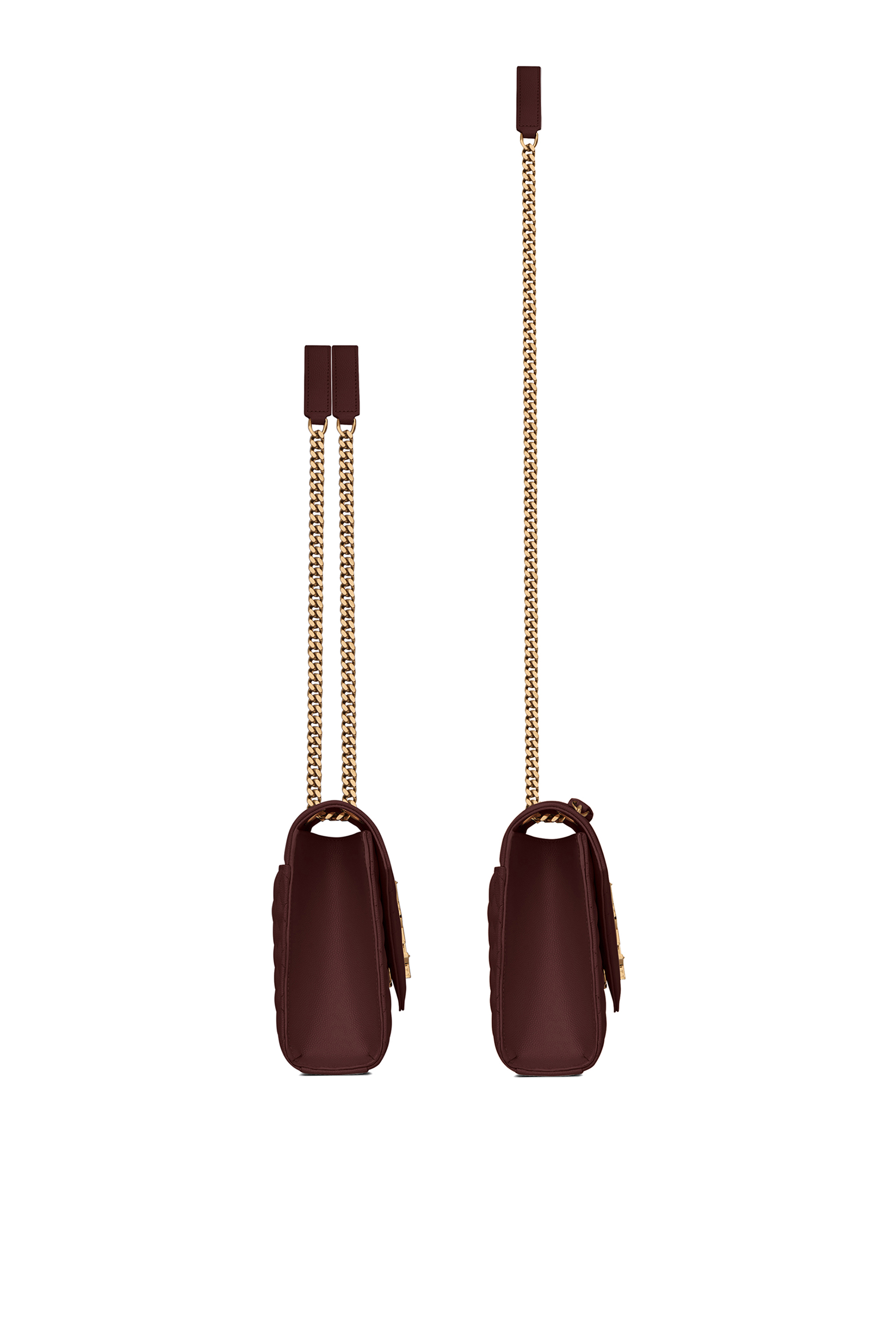 حقيبة متوسطة بتصميم ظرف جلد محفور غران دي بودريه وتصميم مبطن