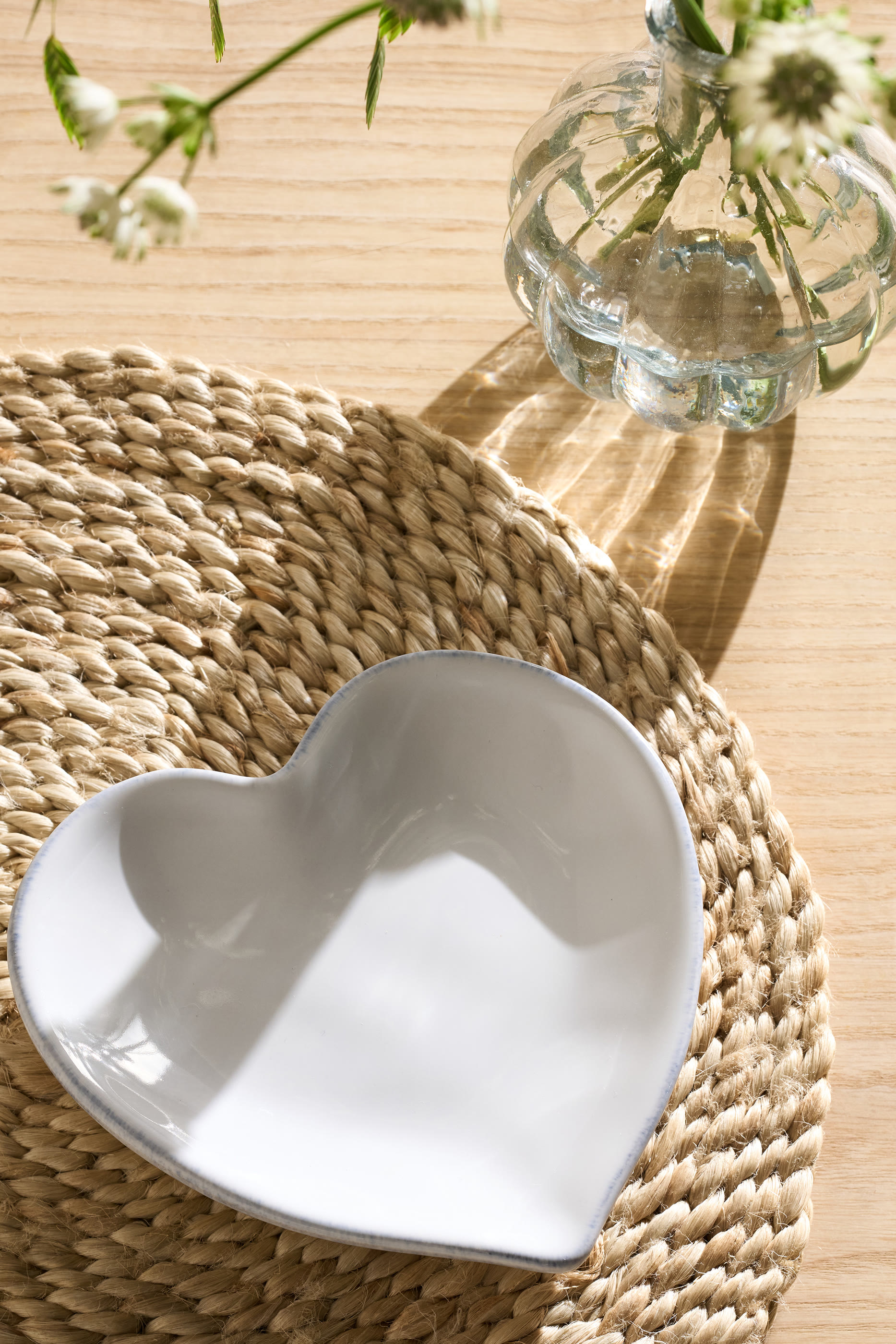 طبق زينة بورتو بتصميم قلب