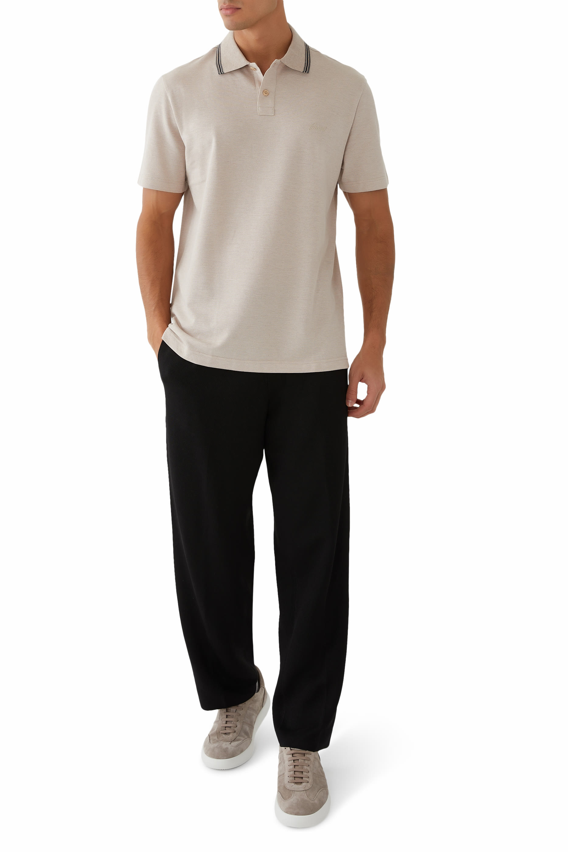 قميص بولو بشعار الماركة