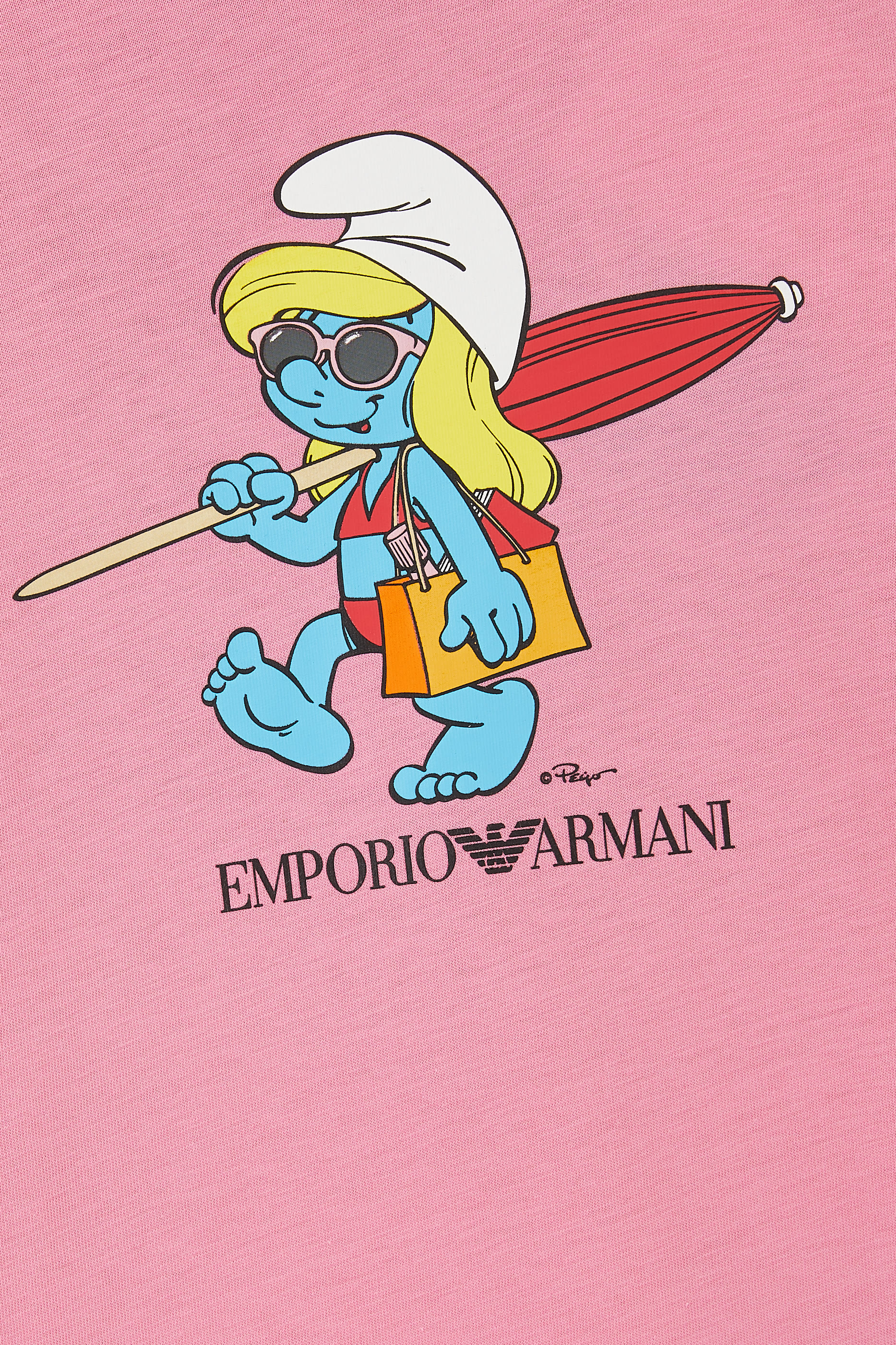 فستان شاطئ للأطفال بطبعة سنفورة