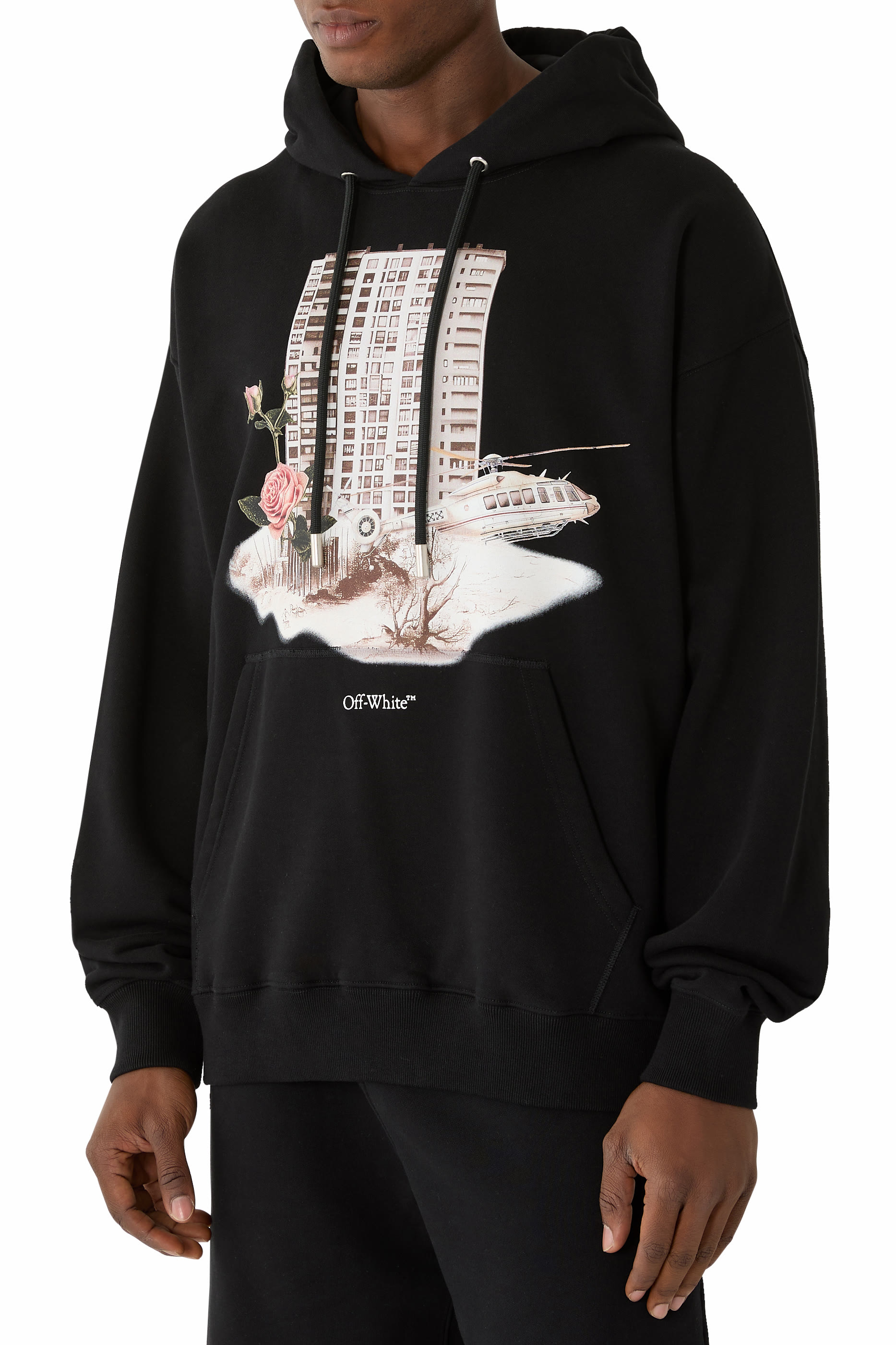 هودي سكيت بنقشة مبنى