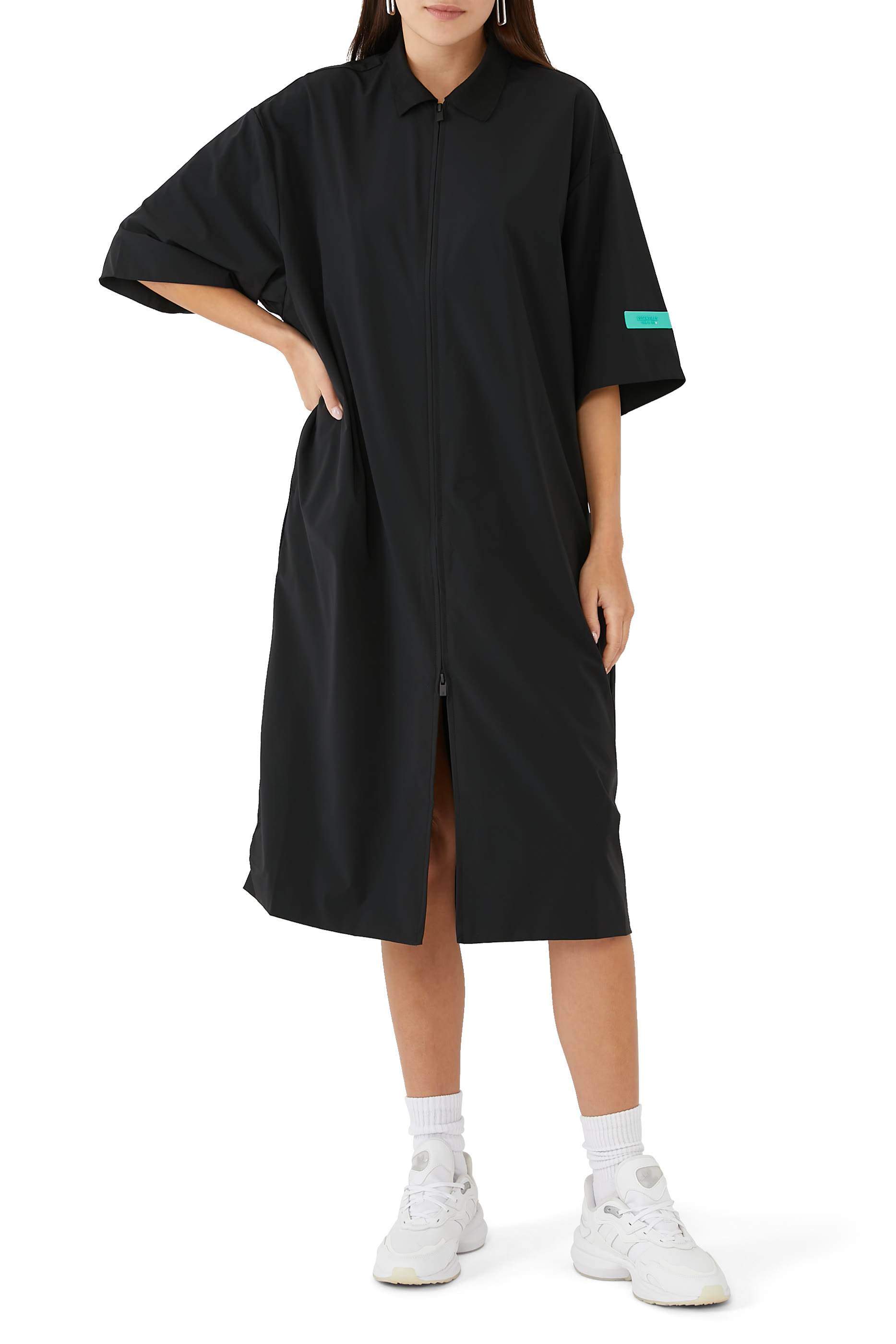 فستان بولو بسحاب كامل