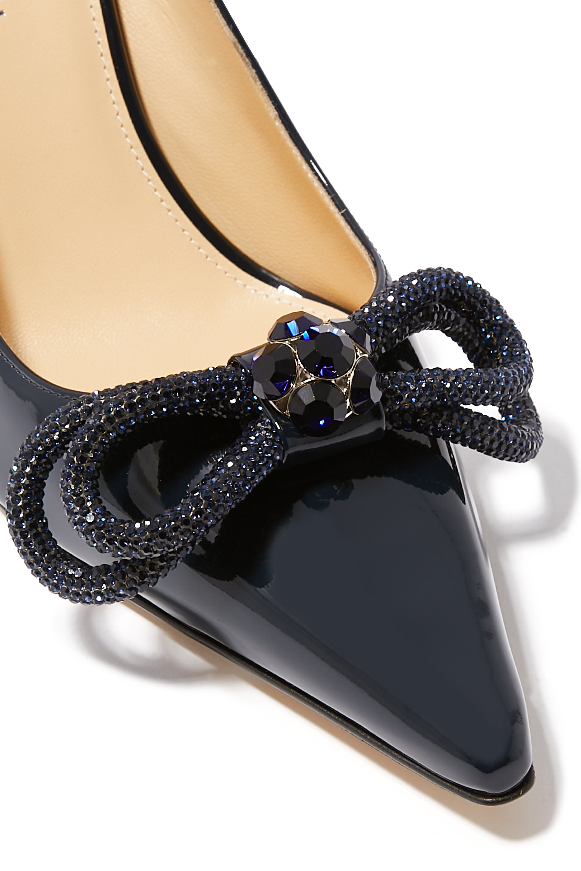 حذاء كلاسيكي 85 بفيونكة مزدوجة ستان