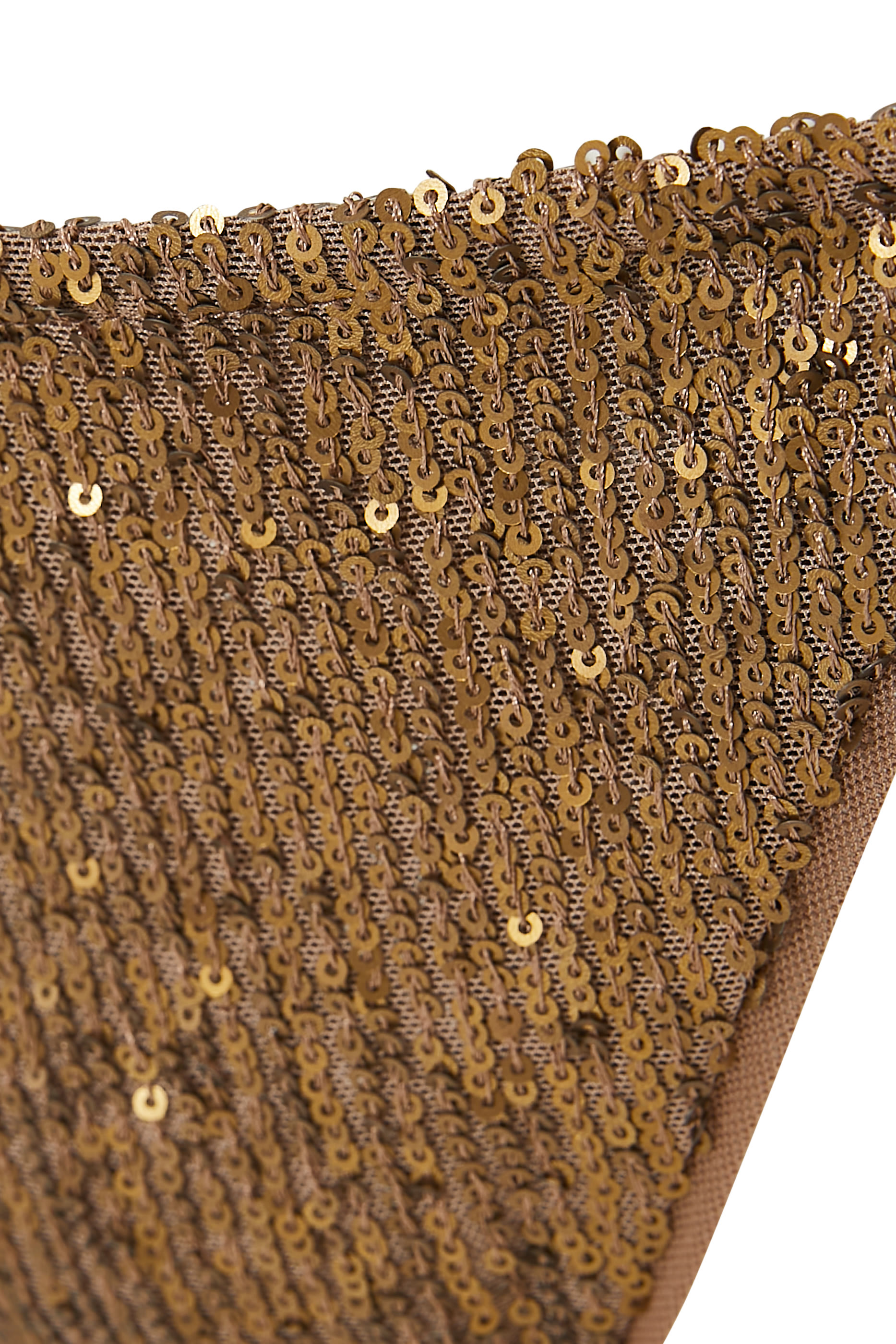 قطعة بيكيني سفلية بأربطة وتطريزات بالترتر