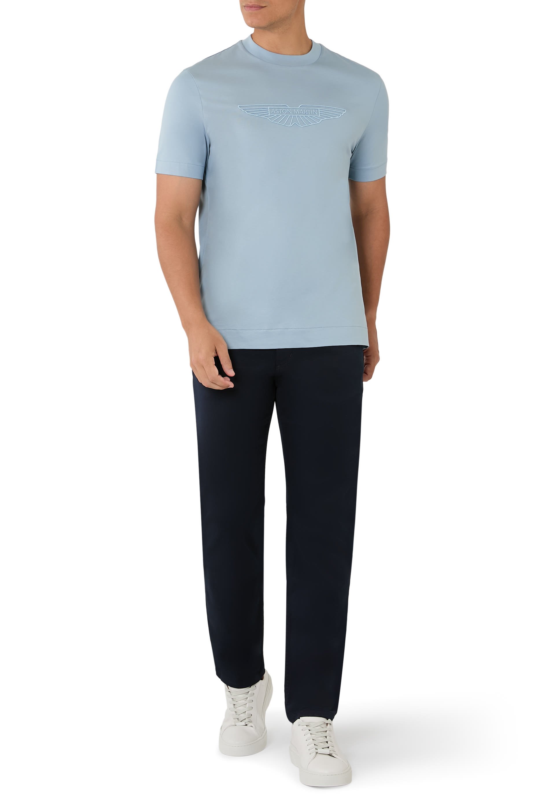تيشيرت بوس &times; أستون مارتن قطن ممرسر