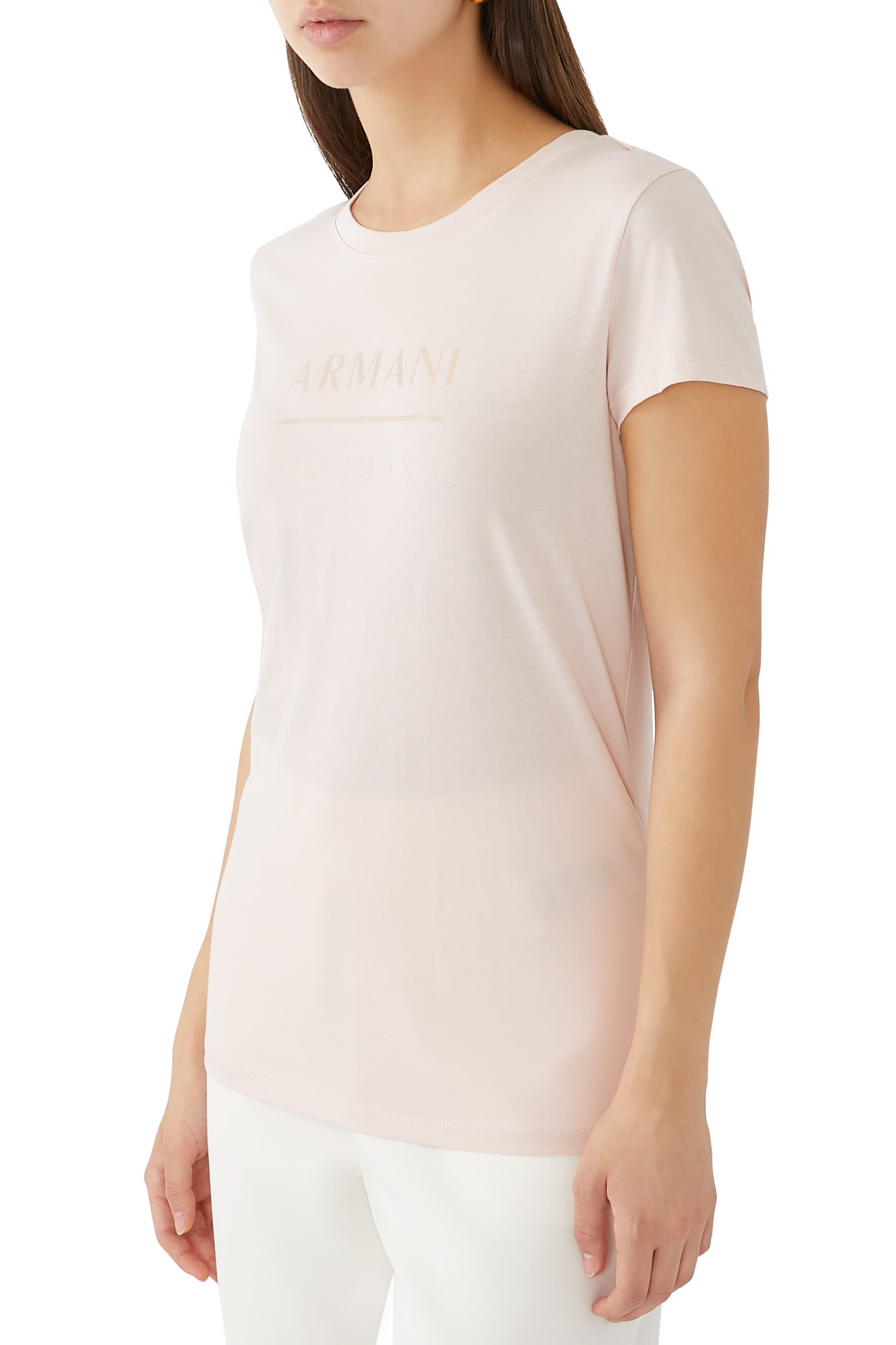 تيشيرت بشعار الماركة قطن