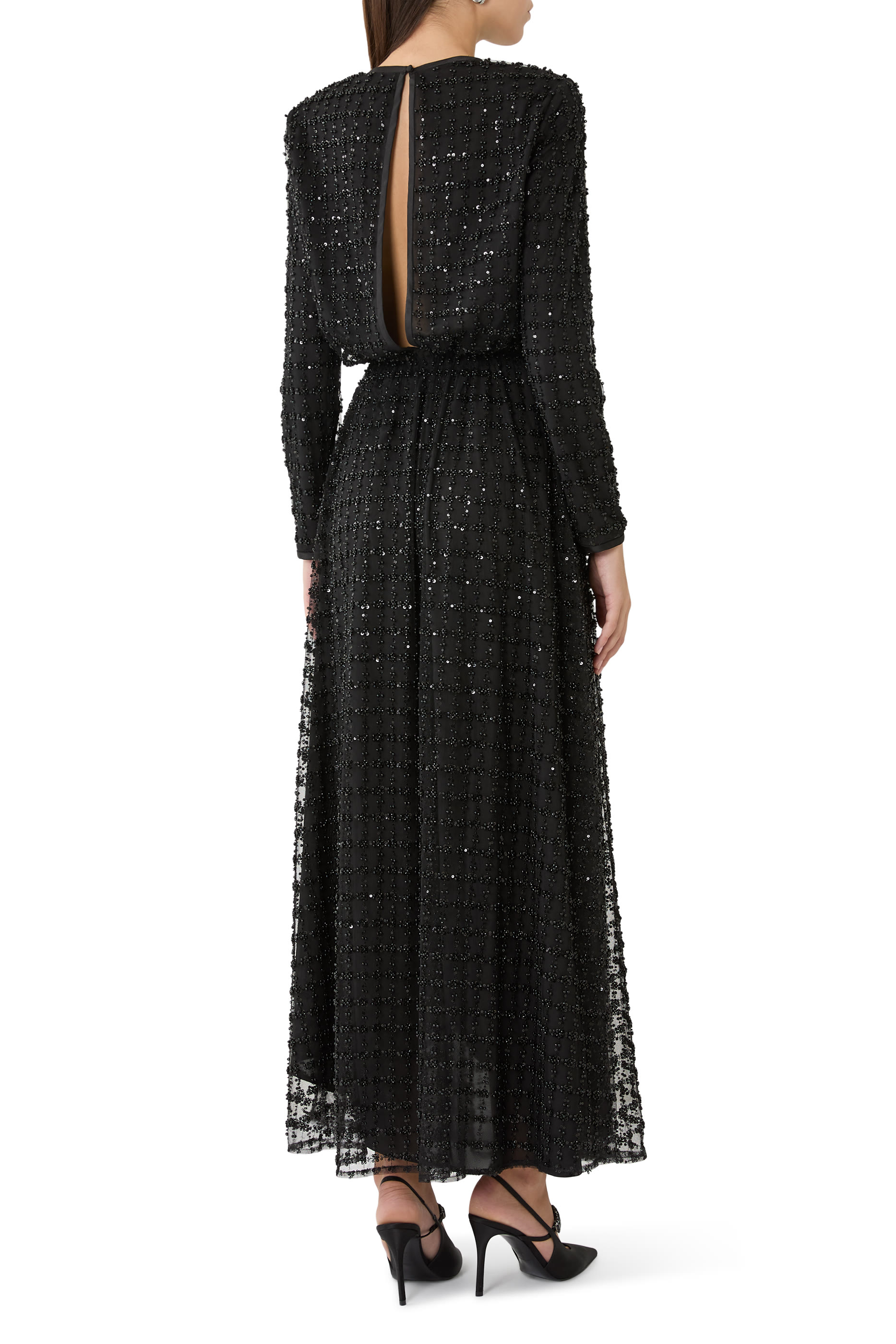  Bead-Embellished Tulle Dress 