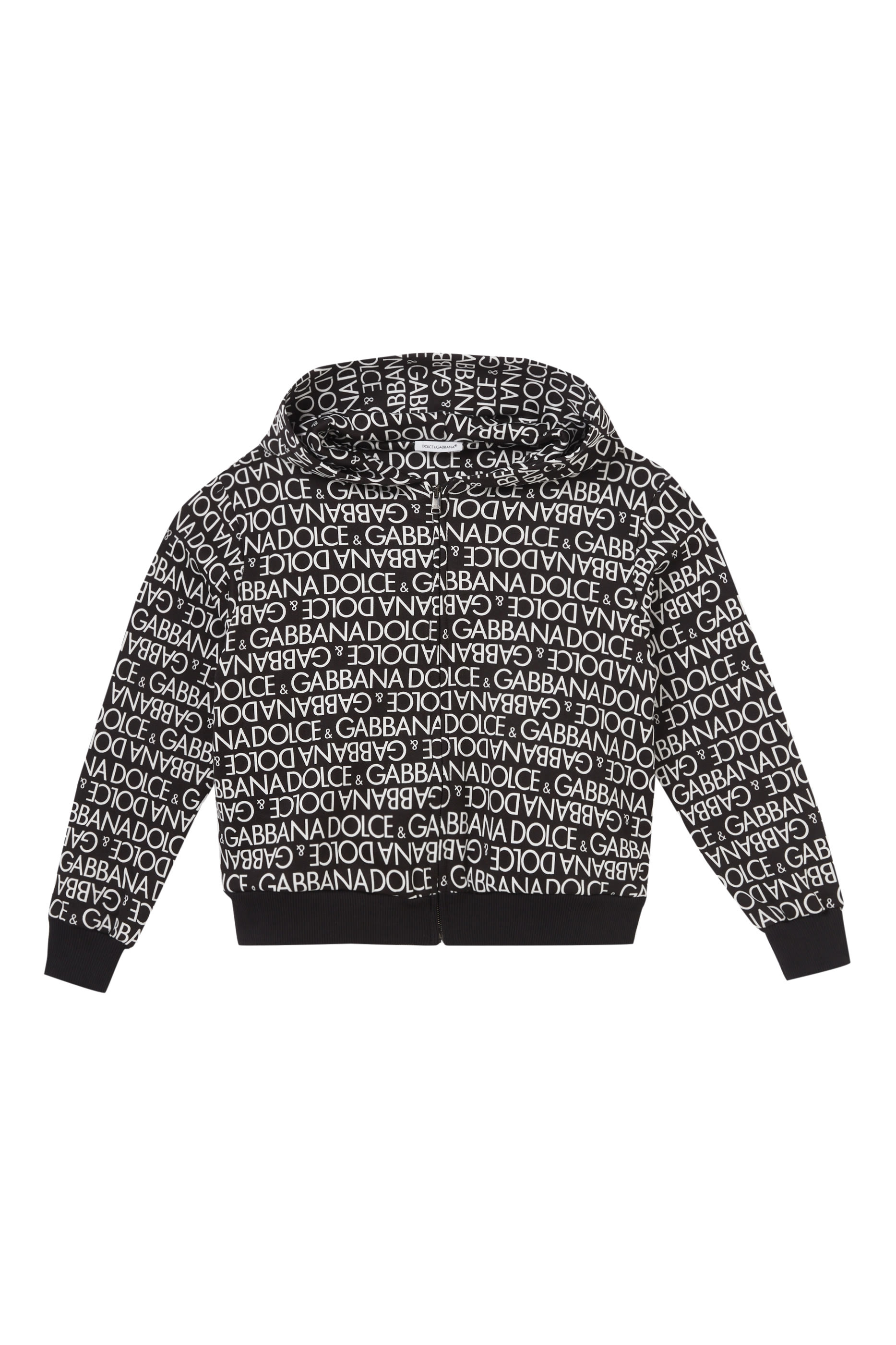 هودي بطبعات شعار الماركة بسحاب للأطفال