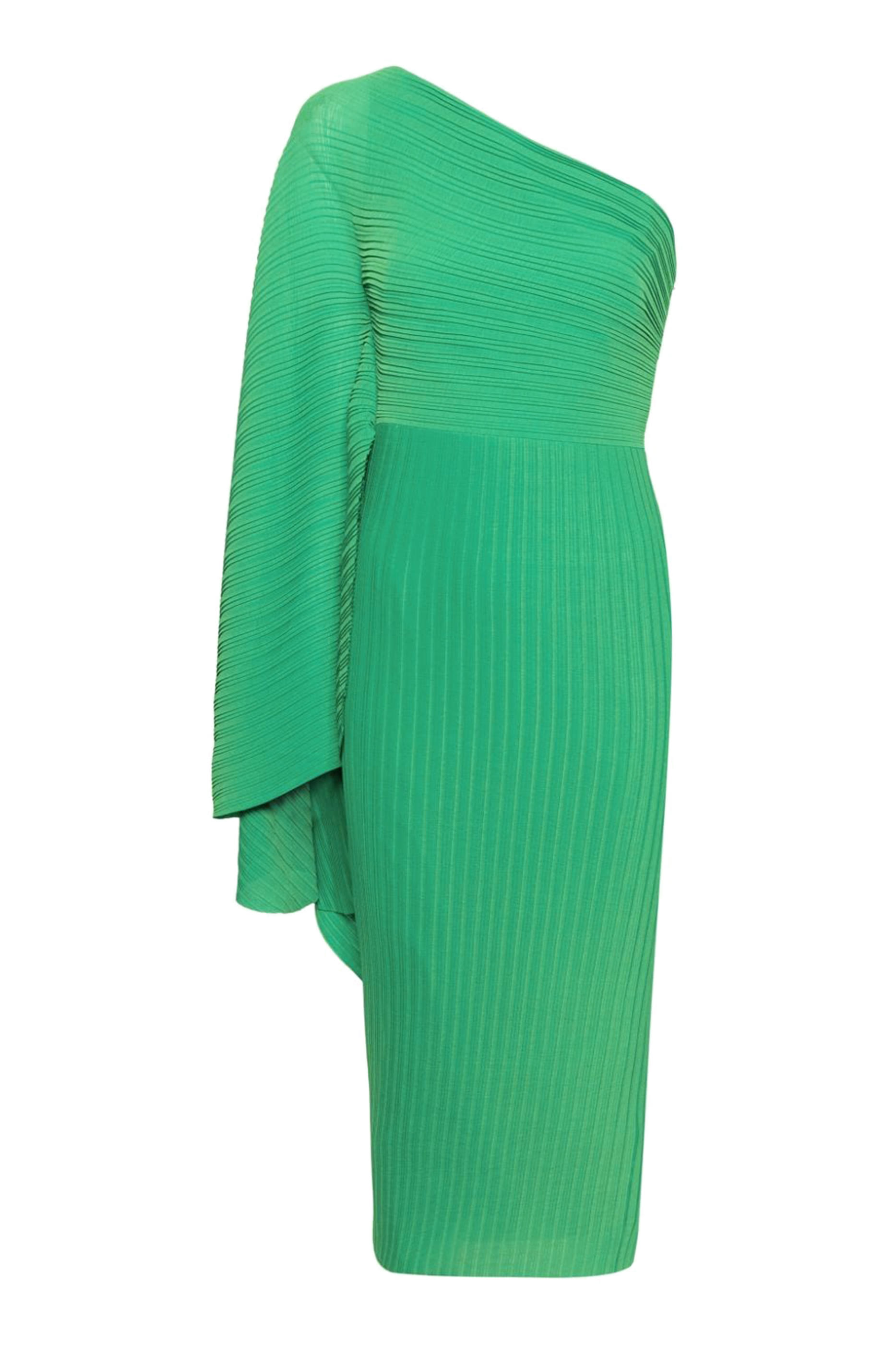 فستان لينا متوسط الطول بطيات بليسيه