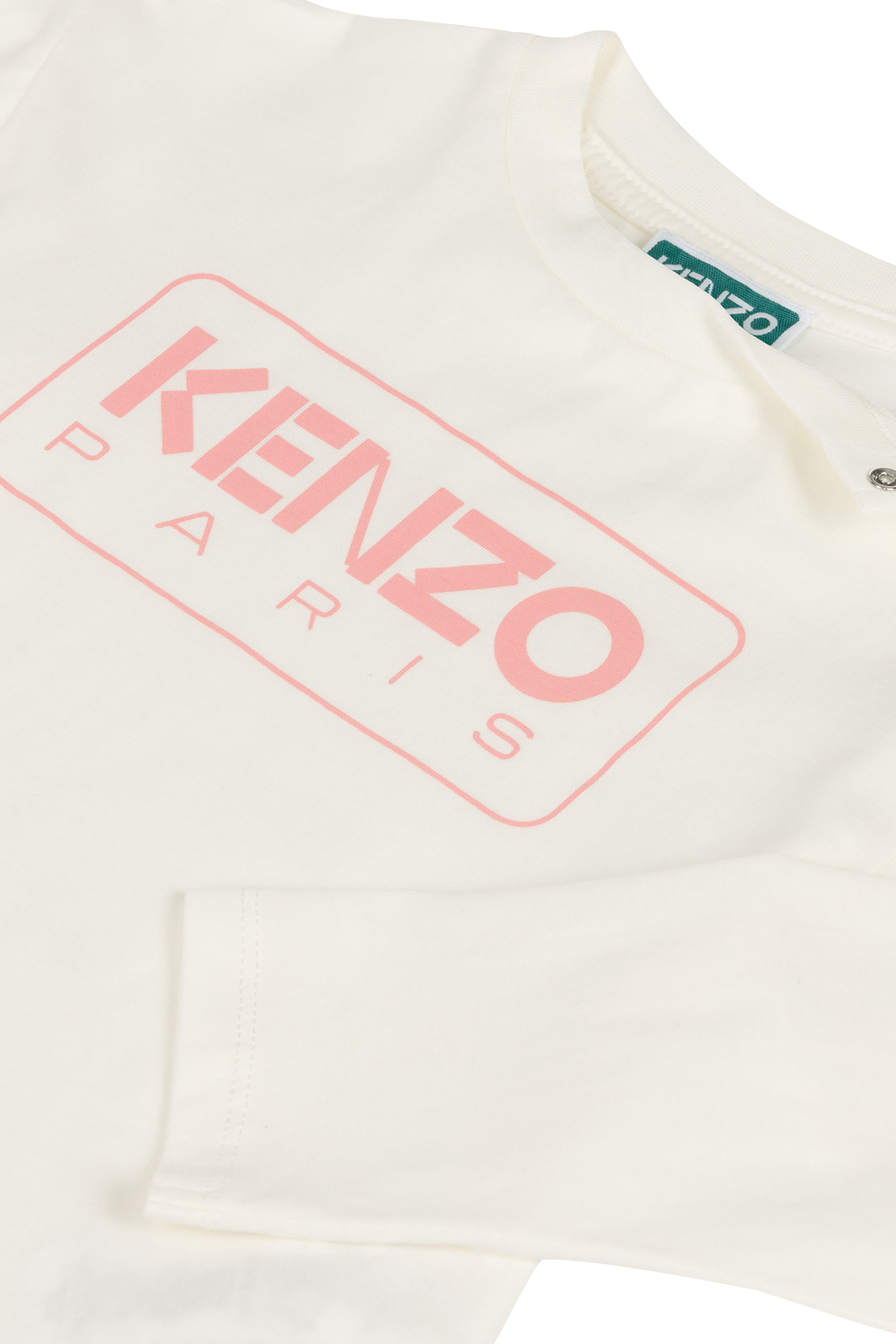 بلوزة بأكمام طويلة بشعار الماركة للأطفال