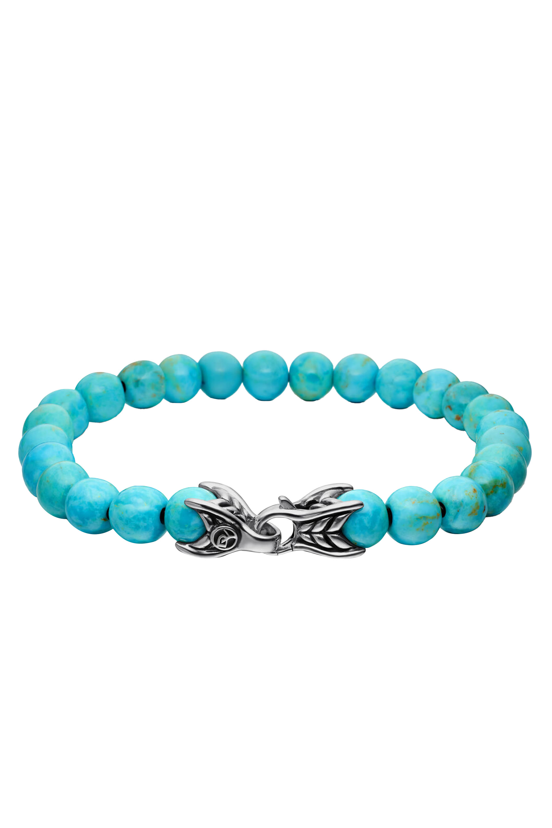 سوار خرز بتصميم مسبحة، فضة إسترلينية