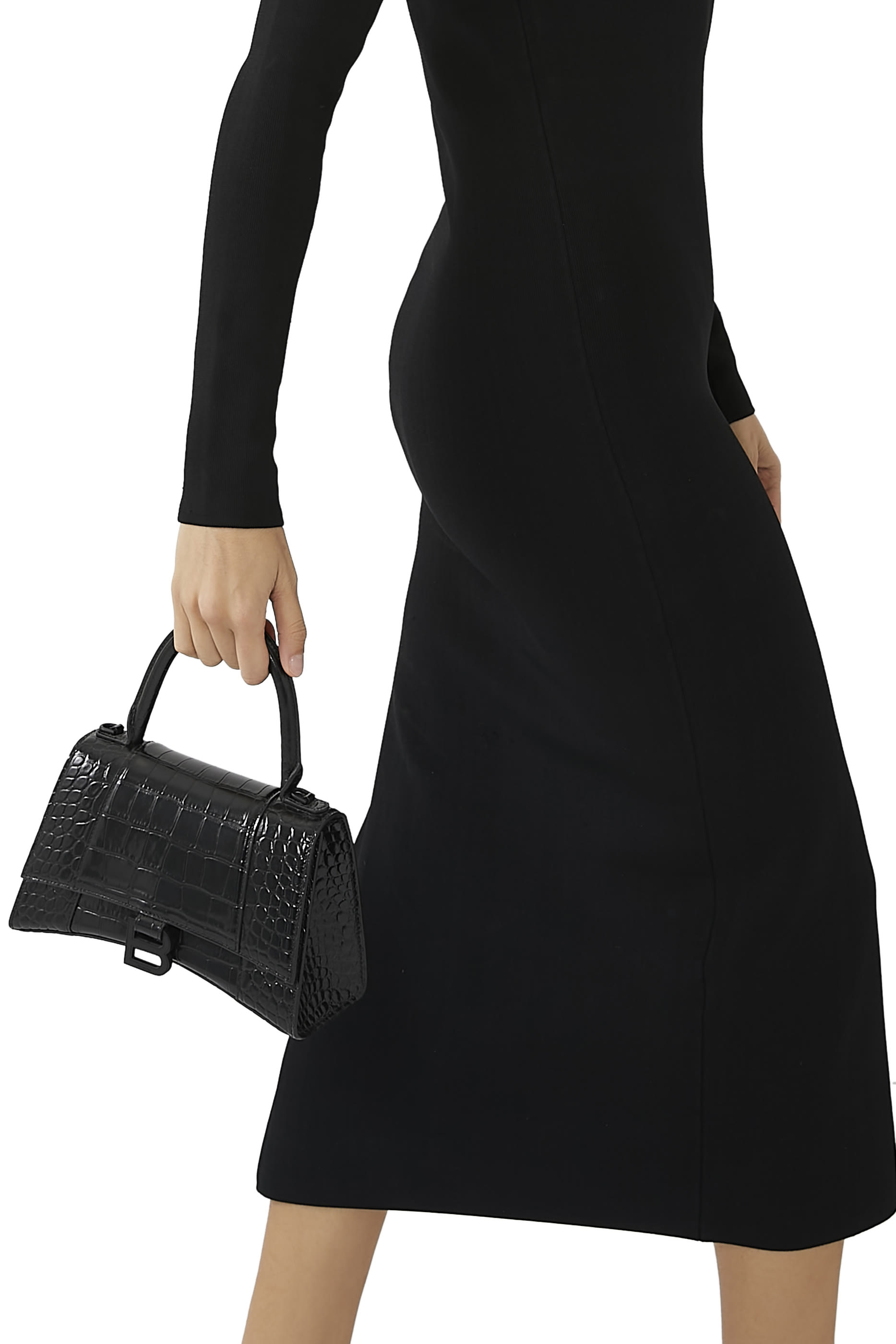 حقيبة بيد علوية وتصميم مقوس مقاس S