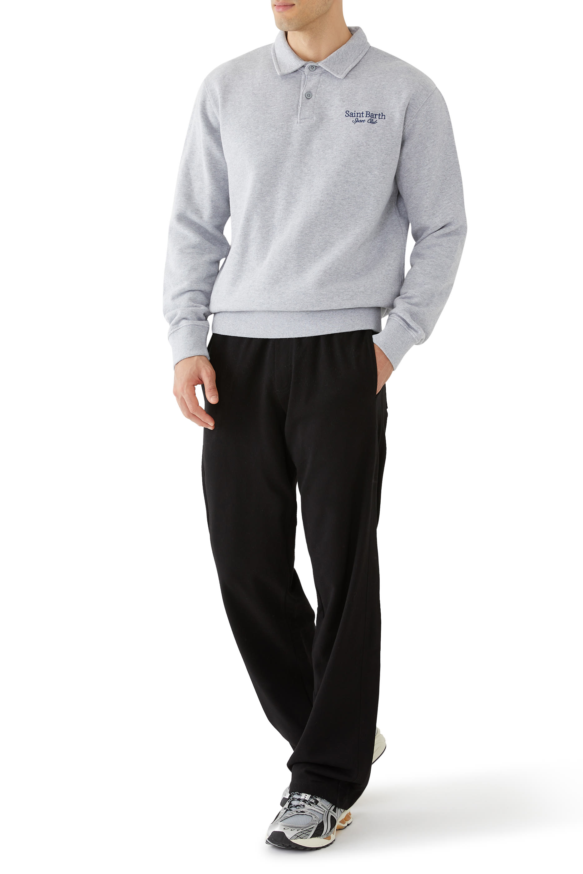 قميص بولو مطرز بشعار سبورت كلوب بيرينيس