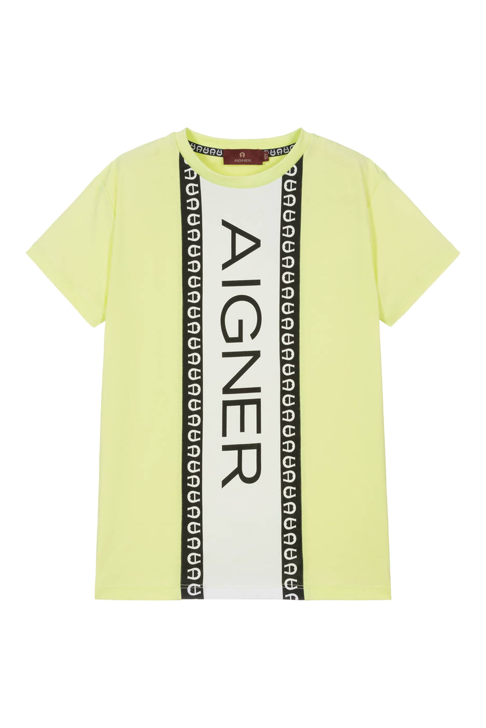 تيشيرت قطن بشعار الماركة للأطفال