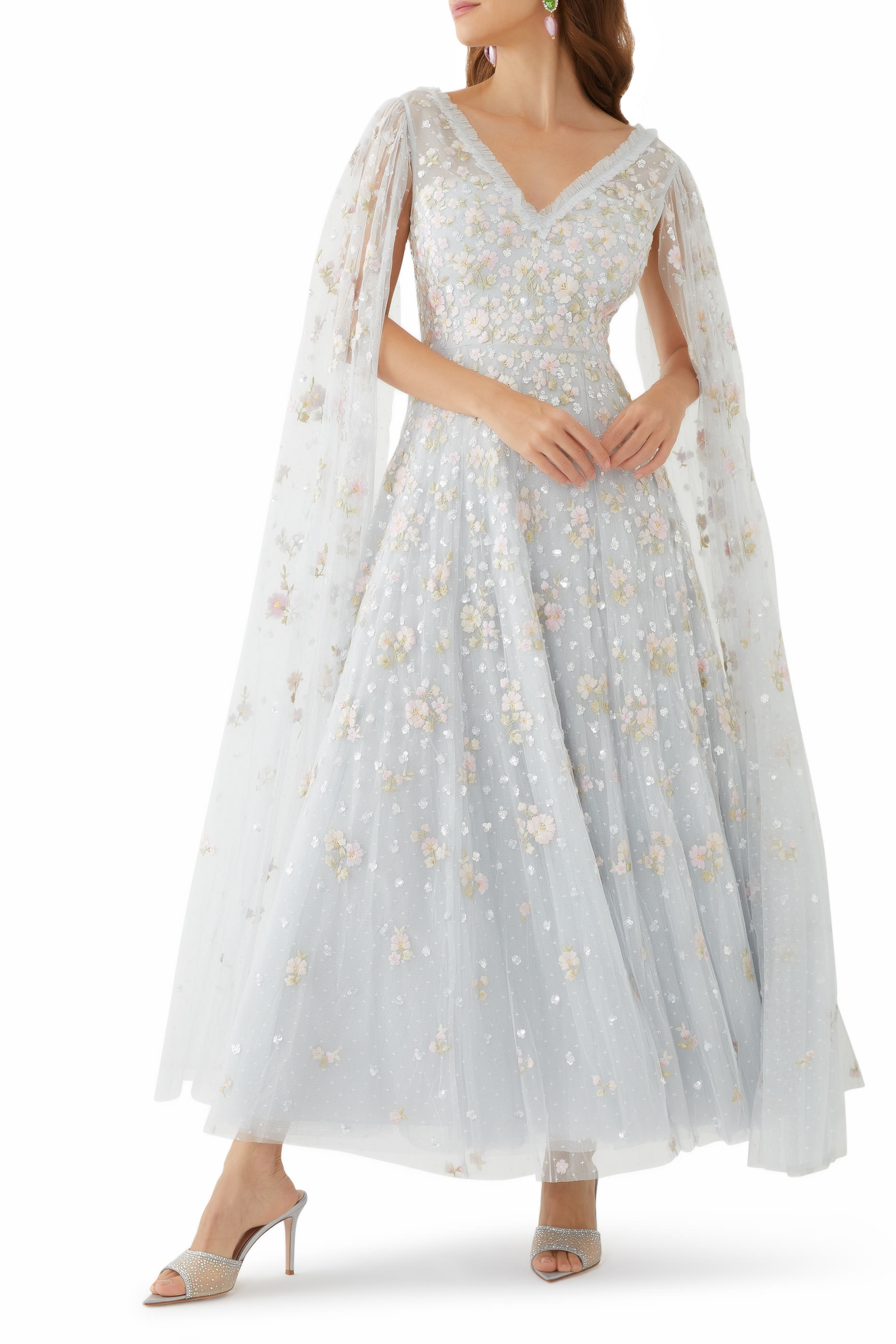 فستان سهرة داليا ديتسي بطول الكاحل