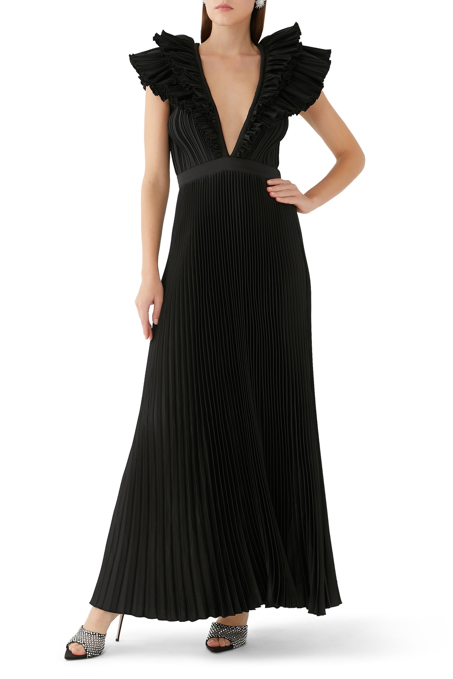 فستان سهرة تويلري بفتحة