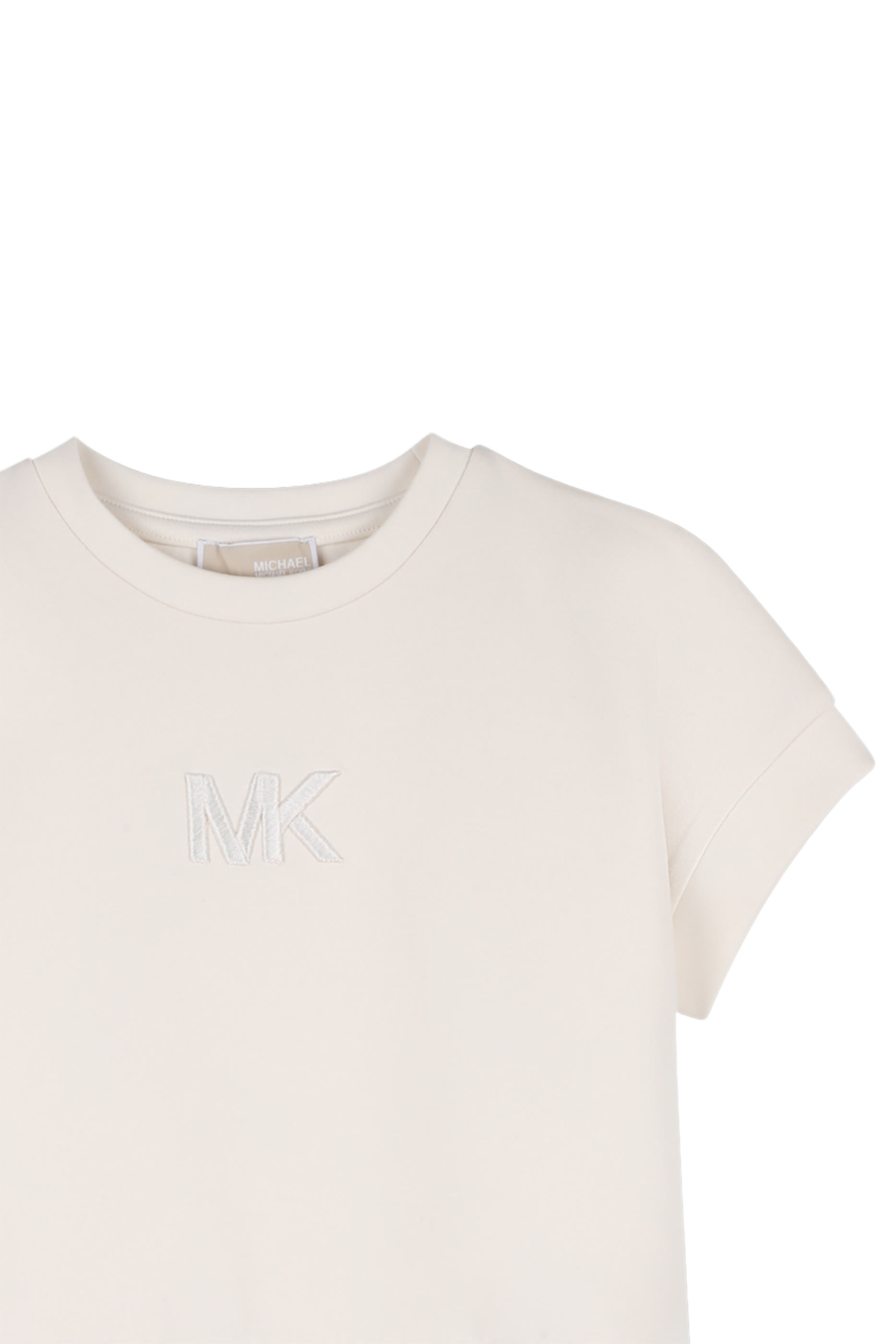 فستان بطيات بشعار الماركة للأطفال