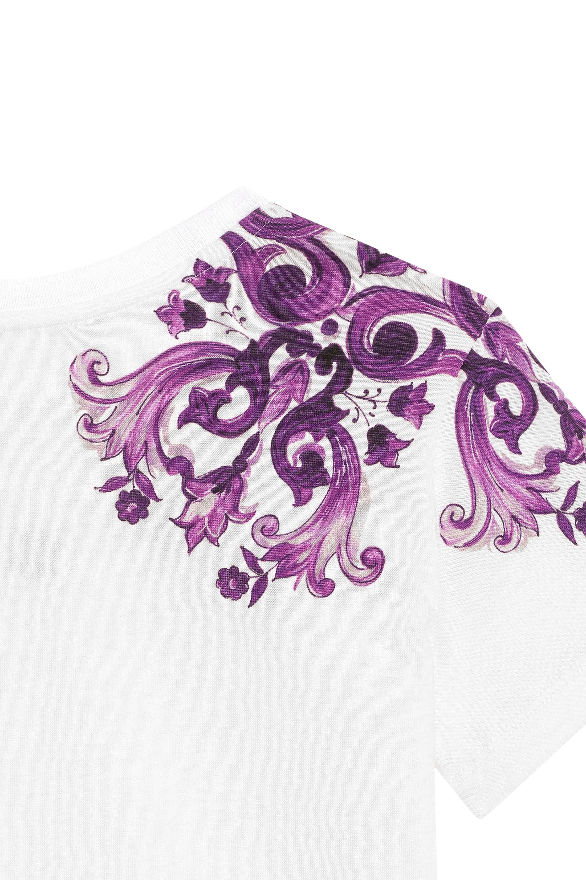 تيشيرت بأكمام قصيرة وطبعة مايوليكا جيرسيه للأطفال