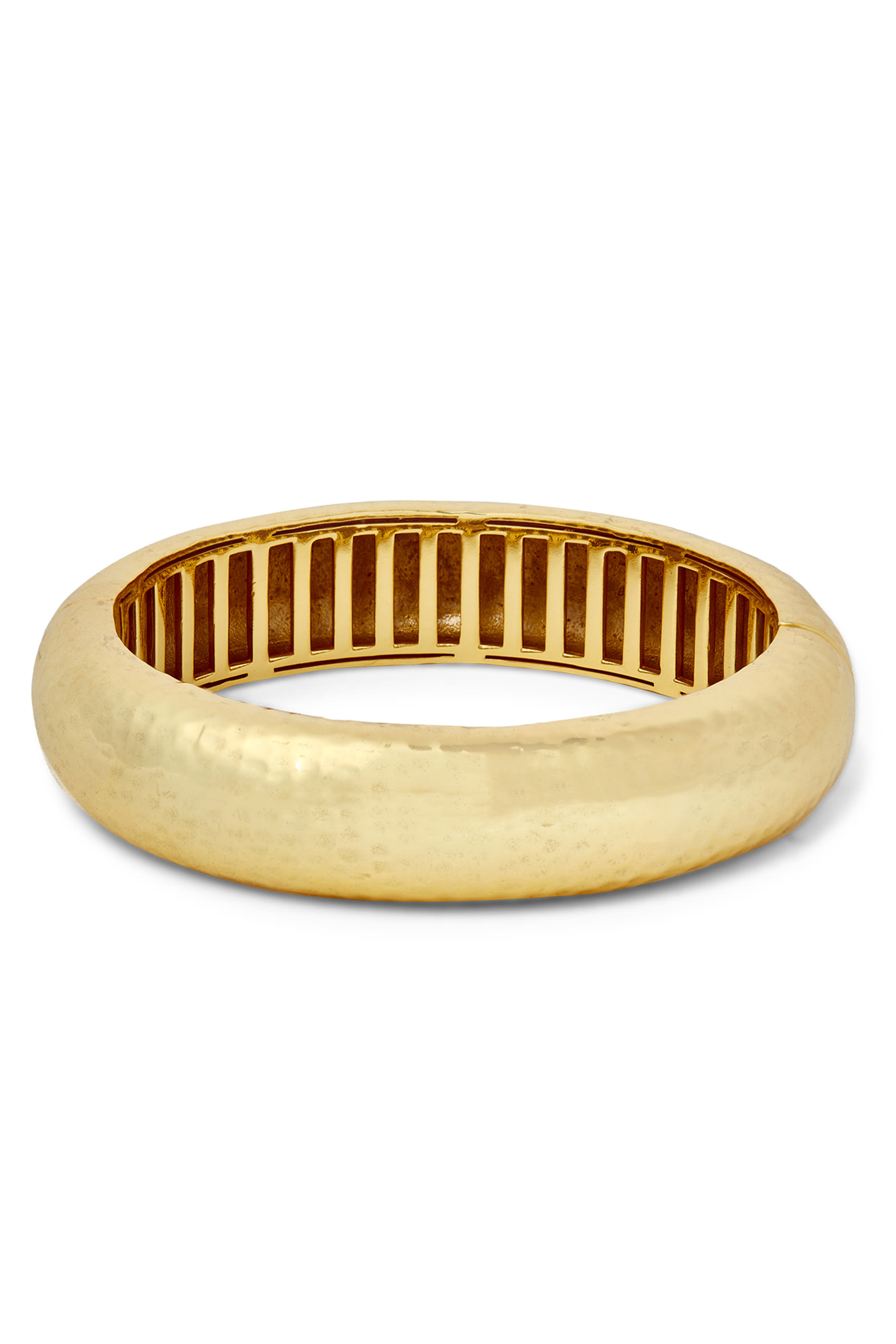 سوار صغير بتصميم منفوخ، نحاس مطلي بذهب عيار 22 قيراط