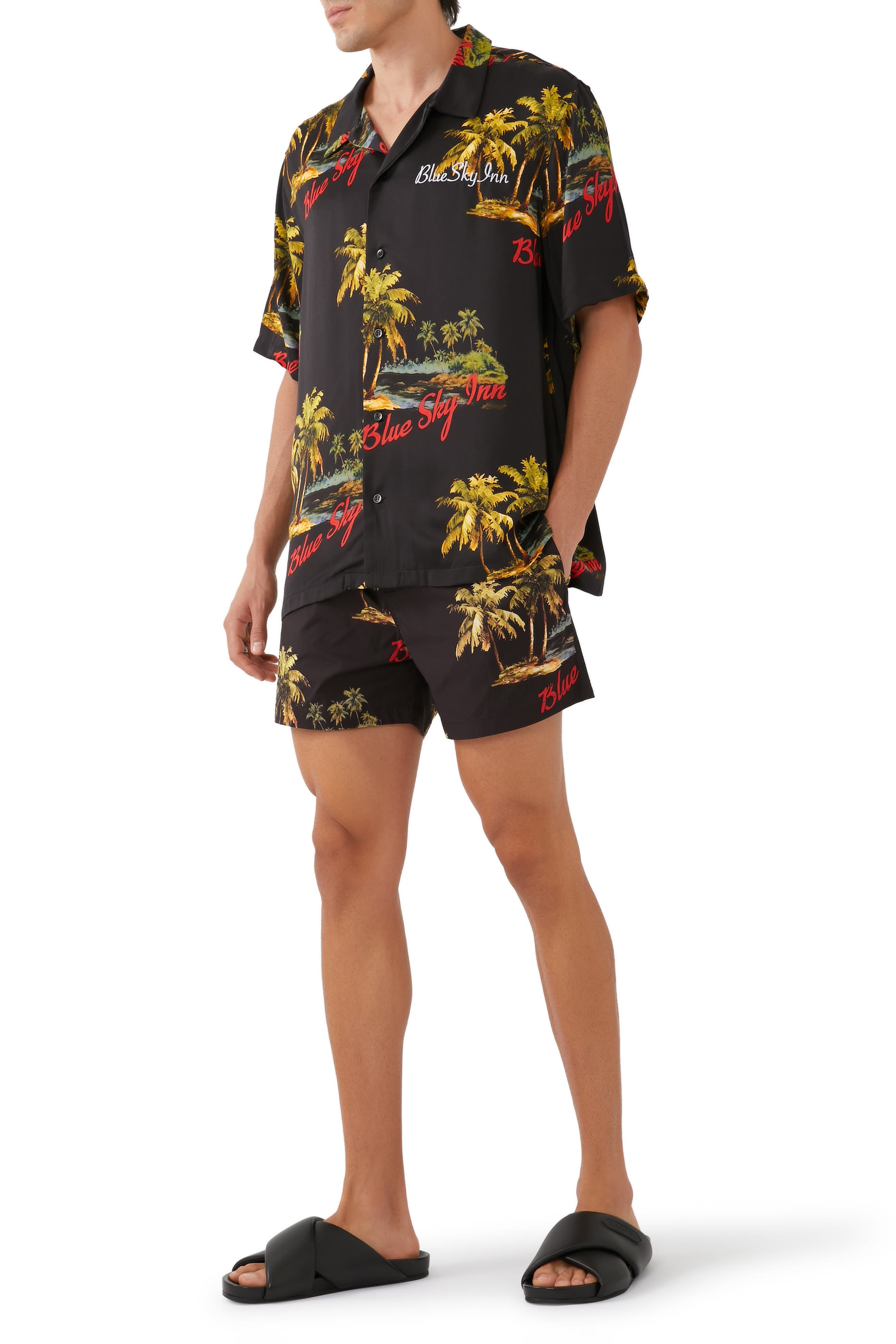 شورت سباحة بطبعات جزيرة