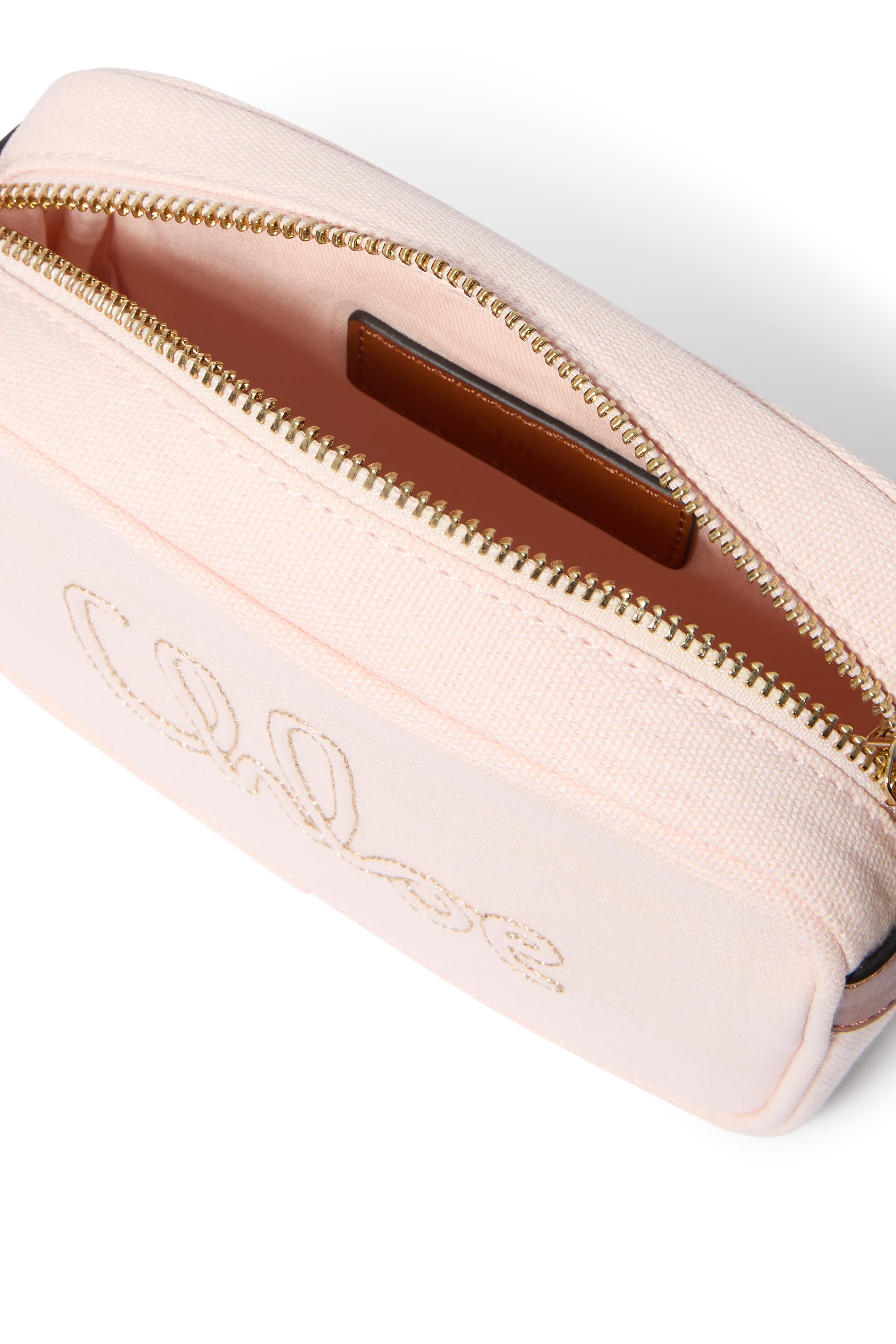 حقيبة كتف مطرزة بشعار الماركة للأطفال