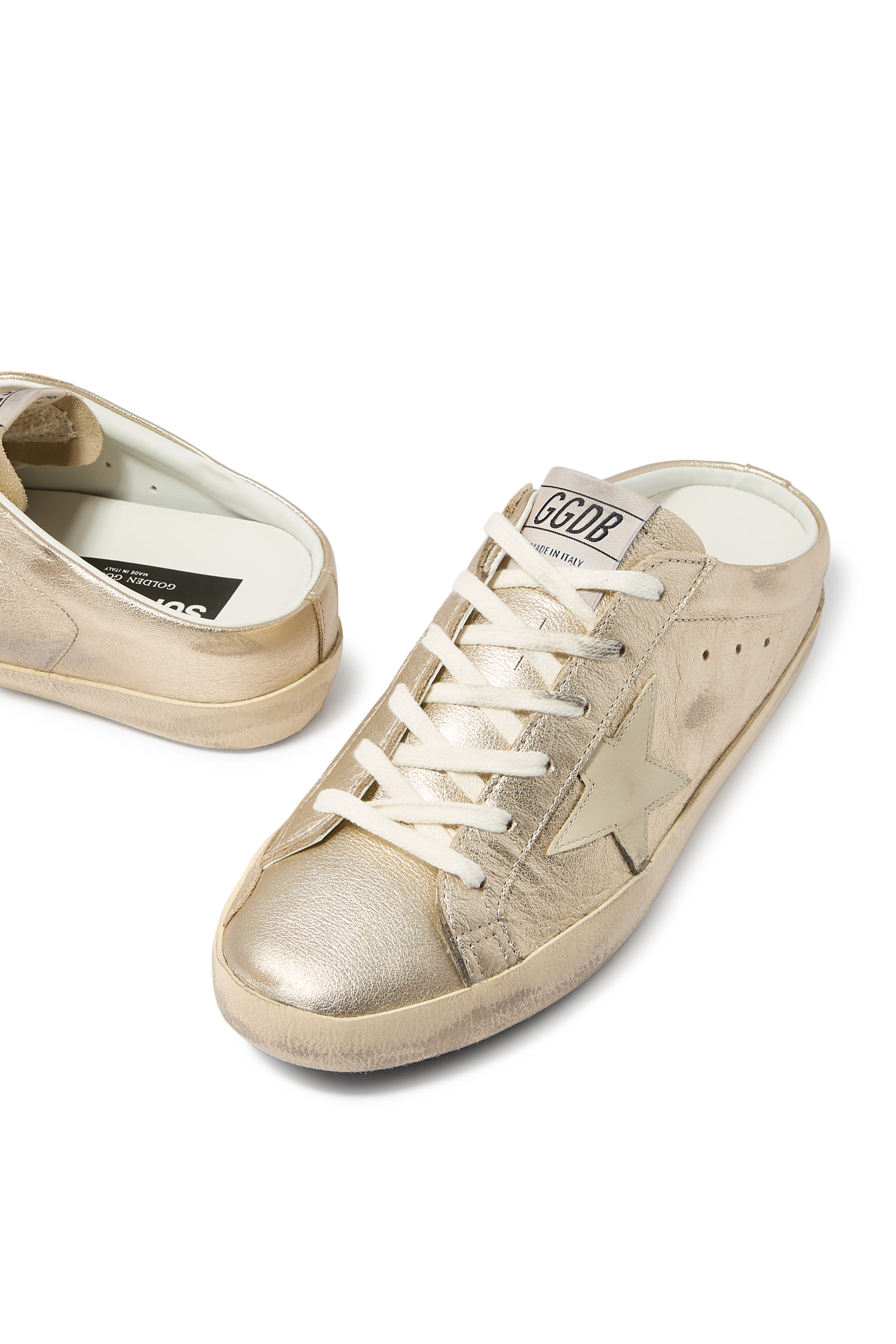 حذاء مفتوح من الخلف سوبر ستار جلد