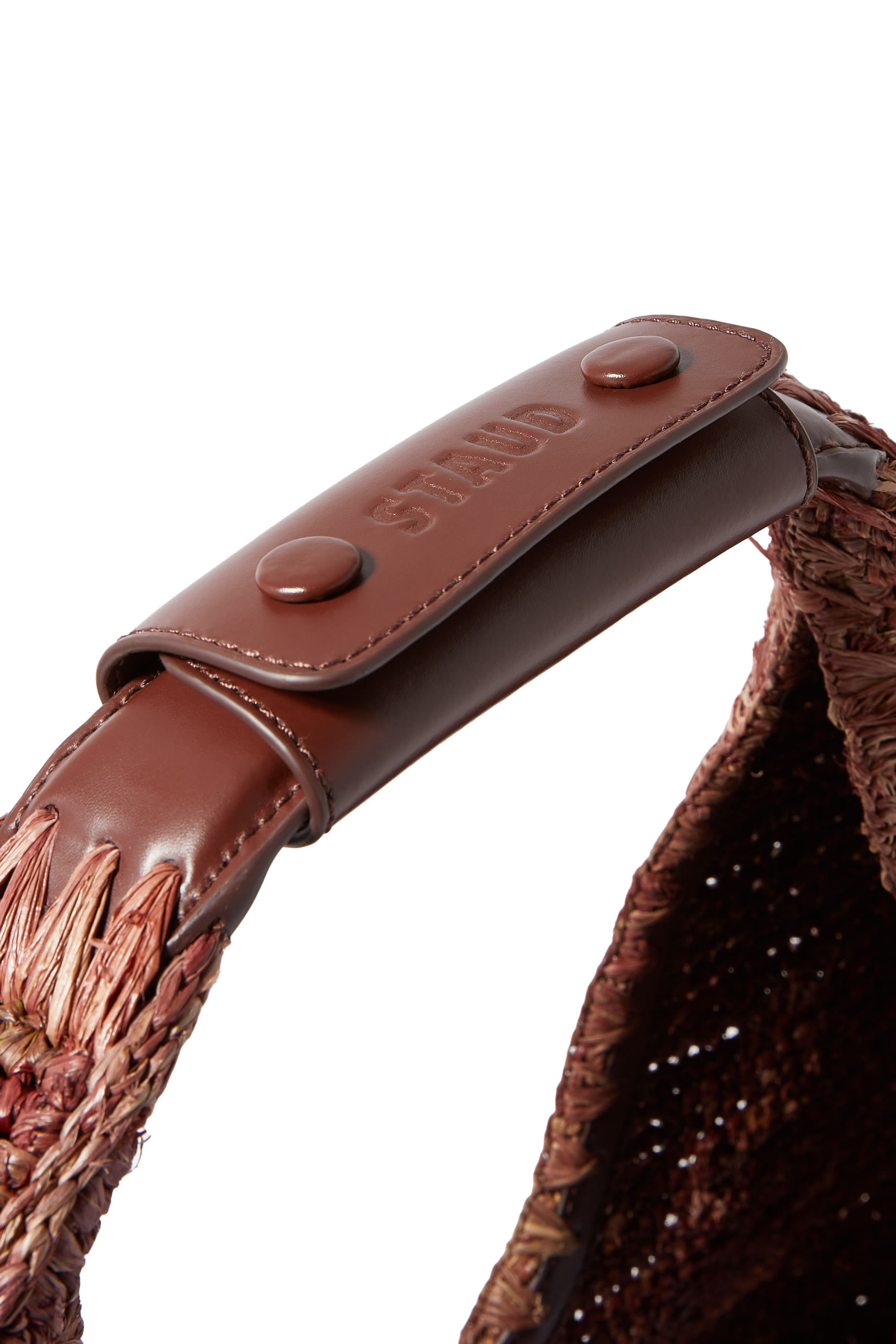 حقيبة يد كبيرة بتصميم مقوس خوص