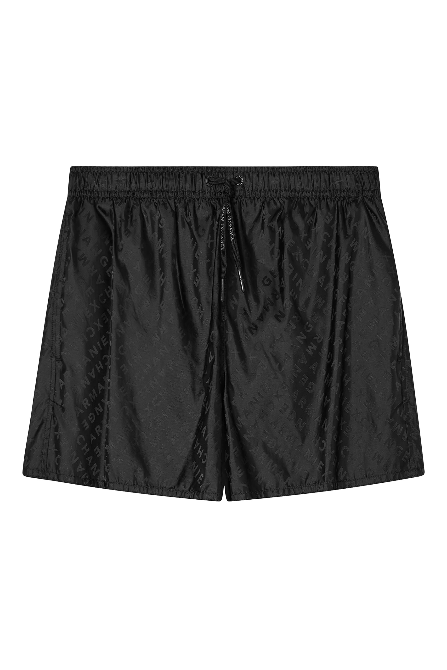 شورت سباحة بوكسر مزين بشعار الماركة بالكامل