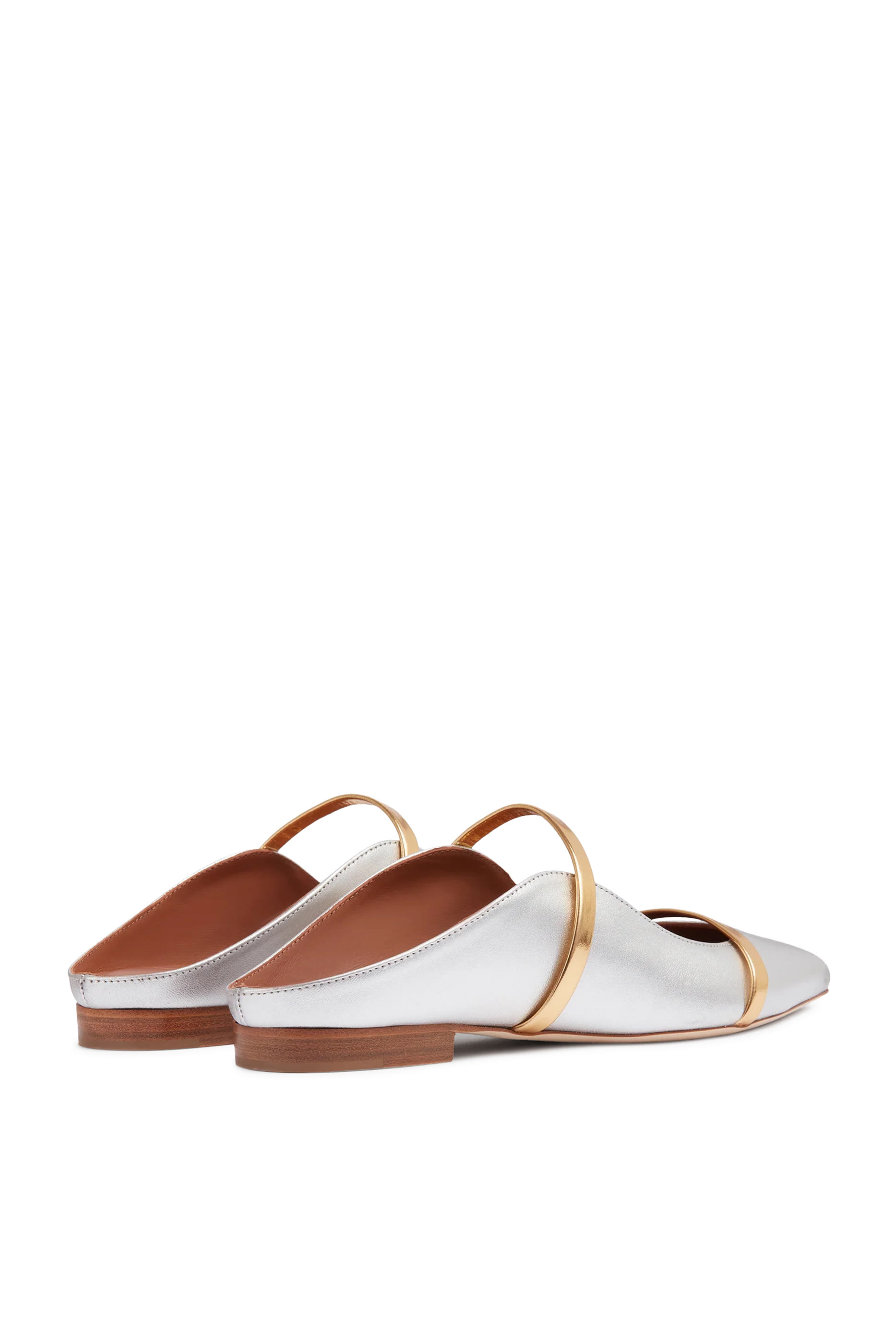 حذاء مورين مفتوح من الخلف بكعب مسطح جلد