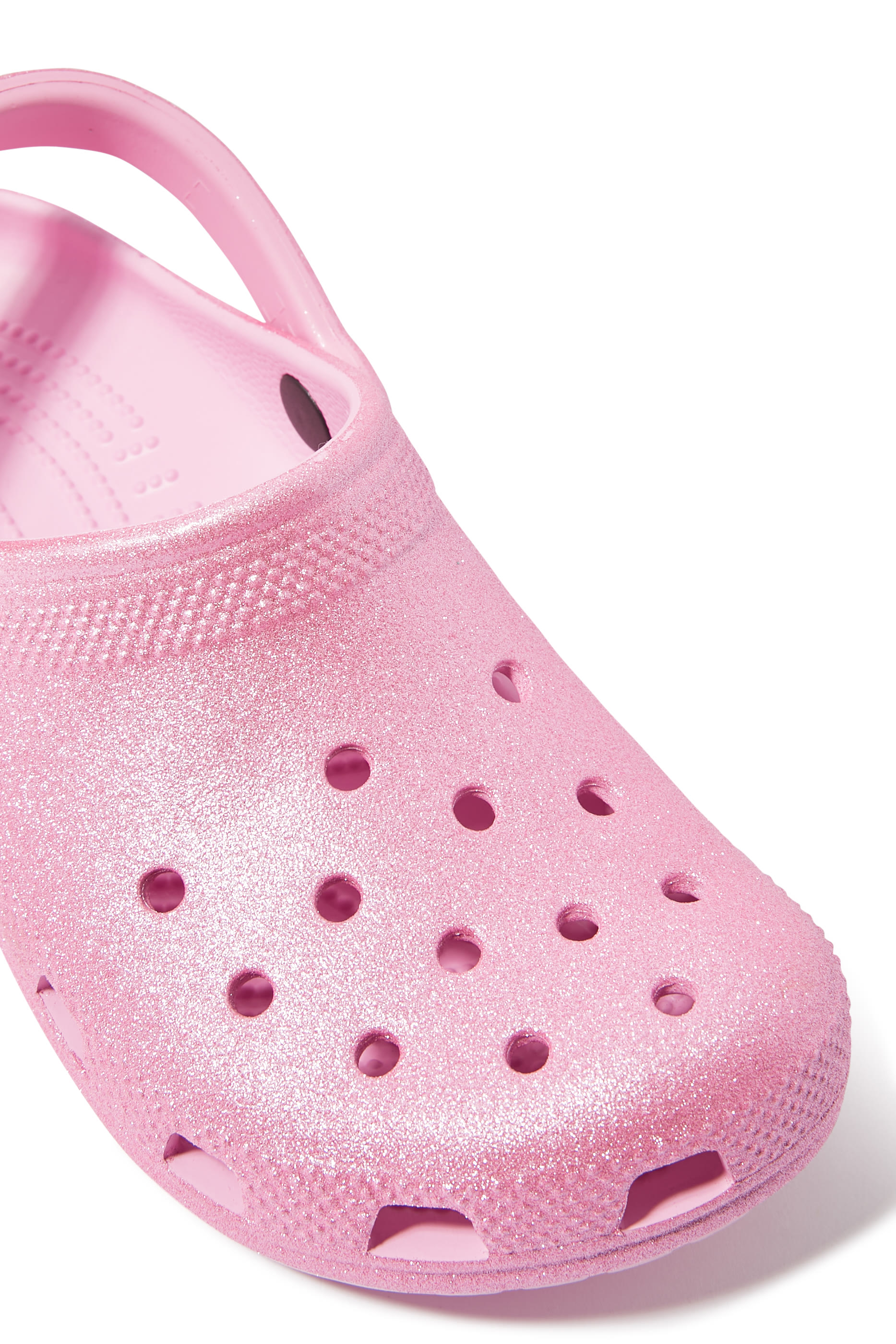 حذاء كلاسيكي مفتوح بجليتر للأطفال